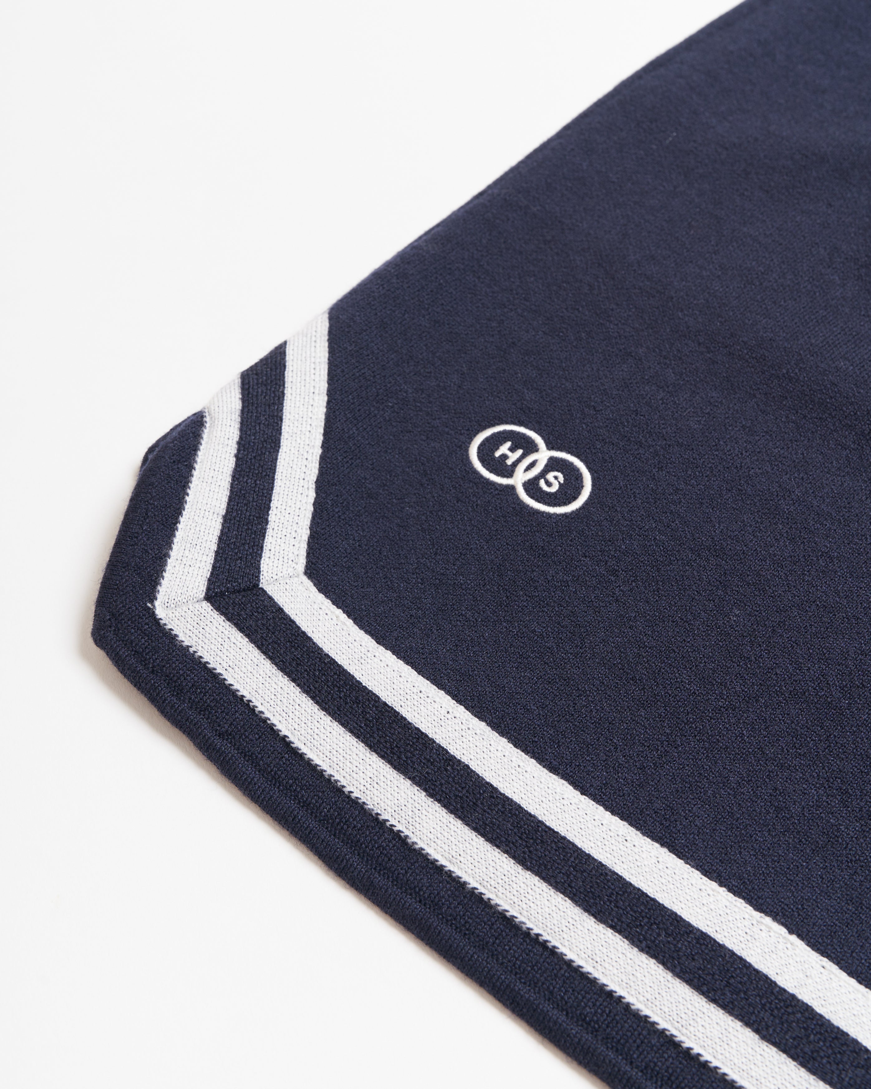 Harmonious navy merino baller shorts