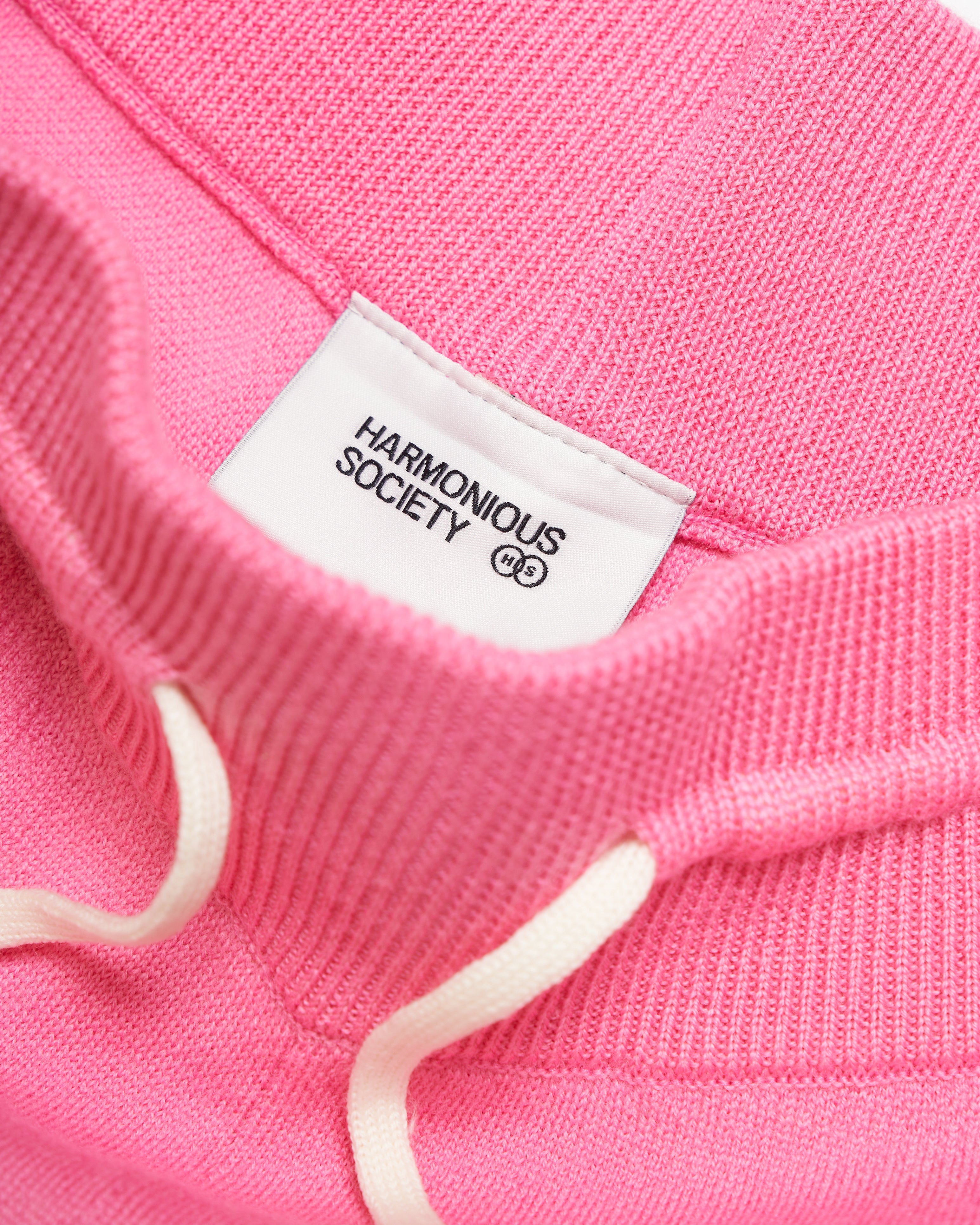 Harmonious pink merino baller shorts