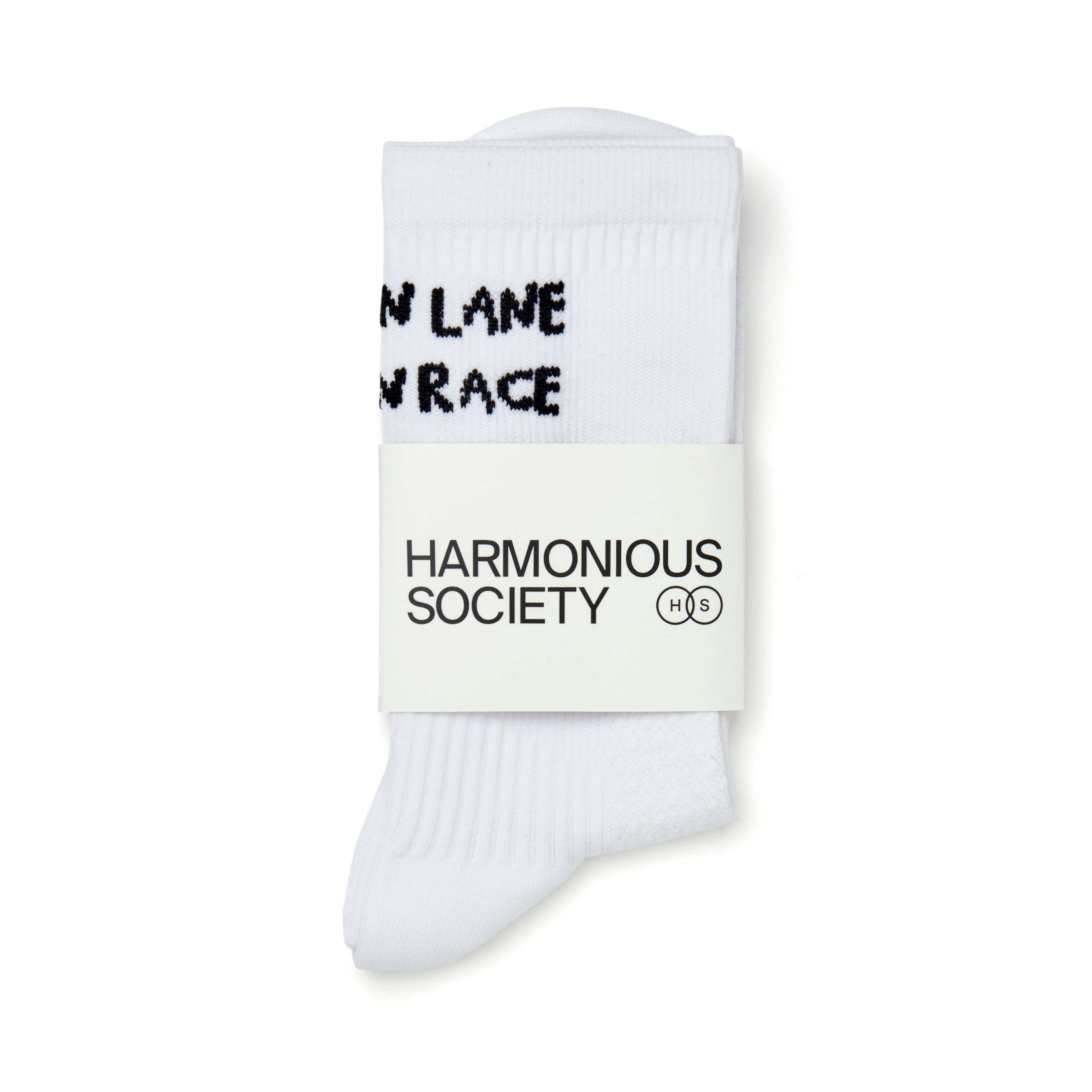 Own Lane Socks - White