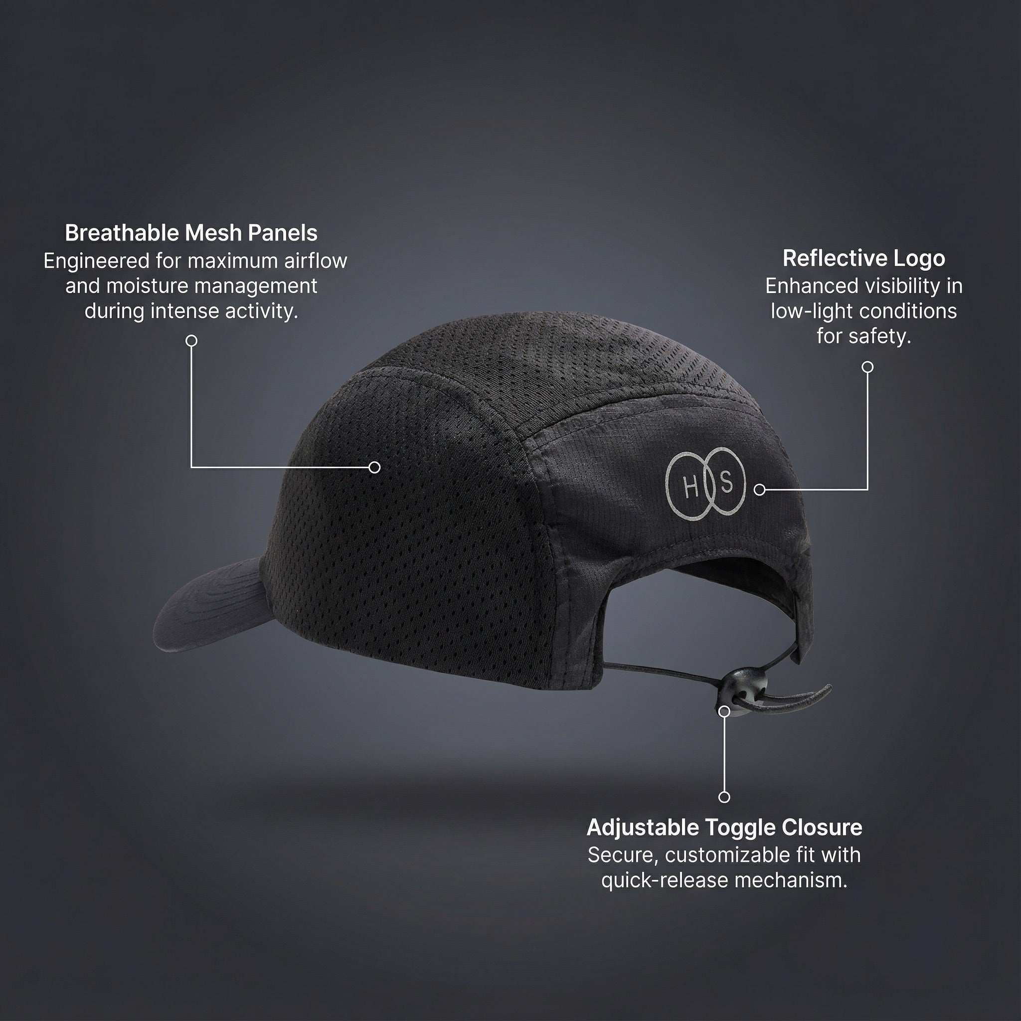 Own Lane Performance Cap - Black