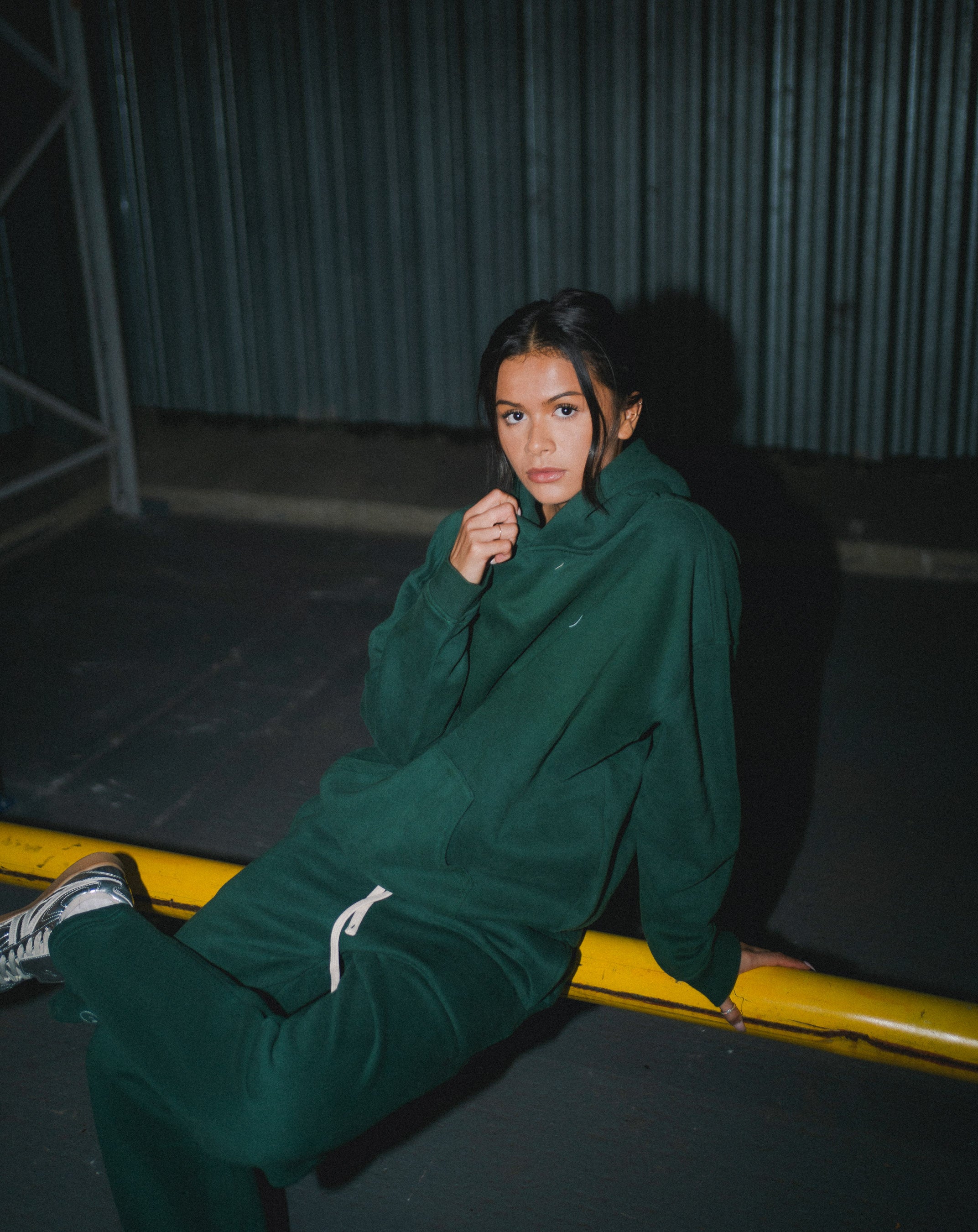 Cosy Hoodie - Bottle Green