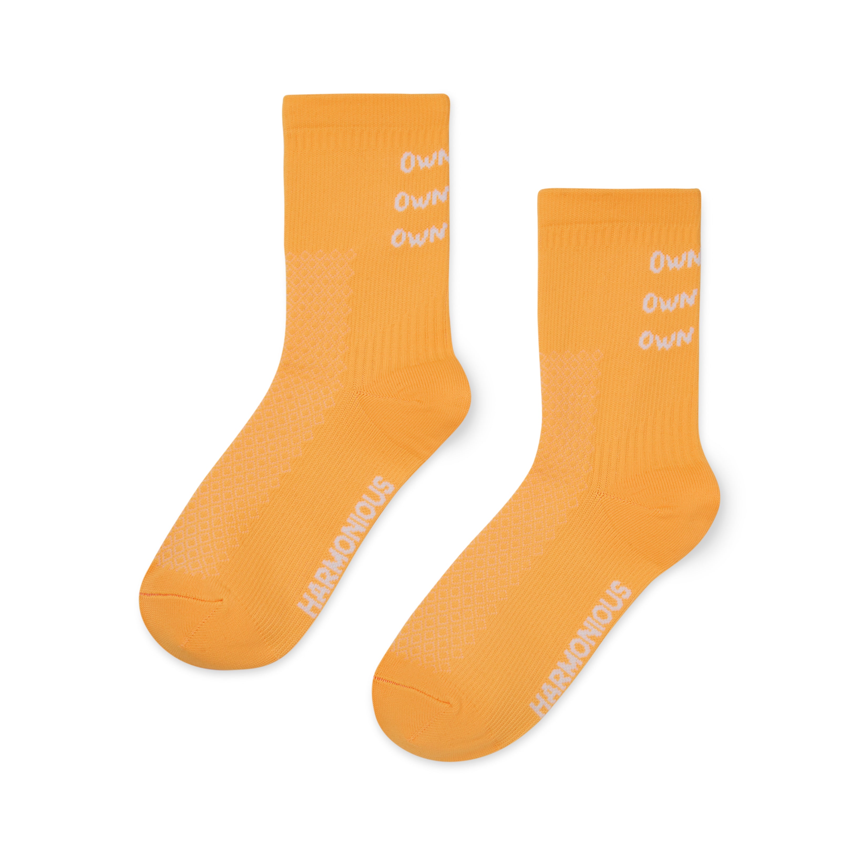 Own Lane Socks - Vibrant Orange