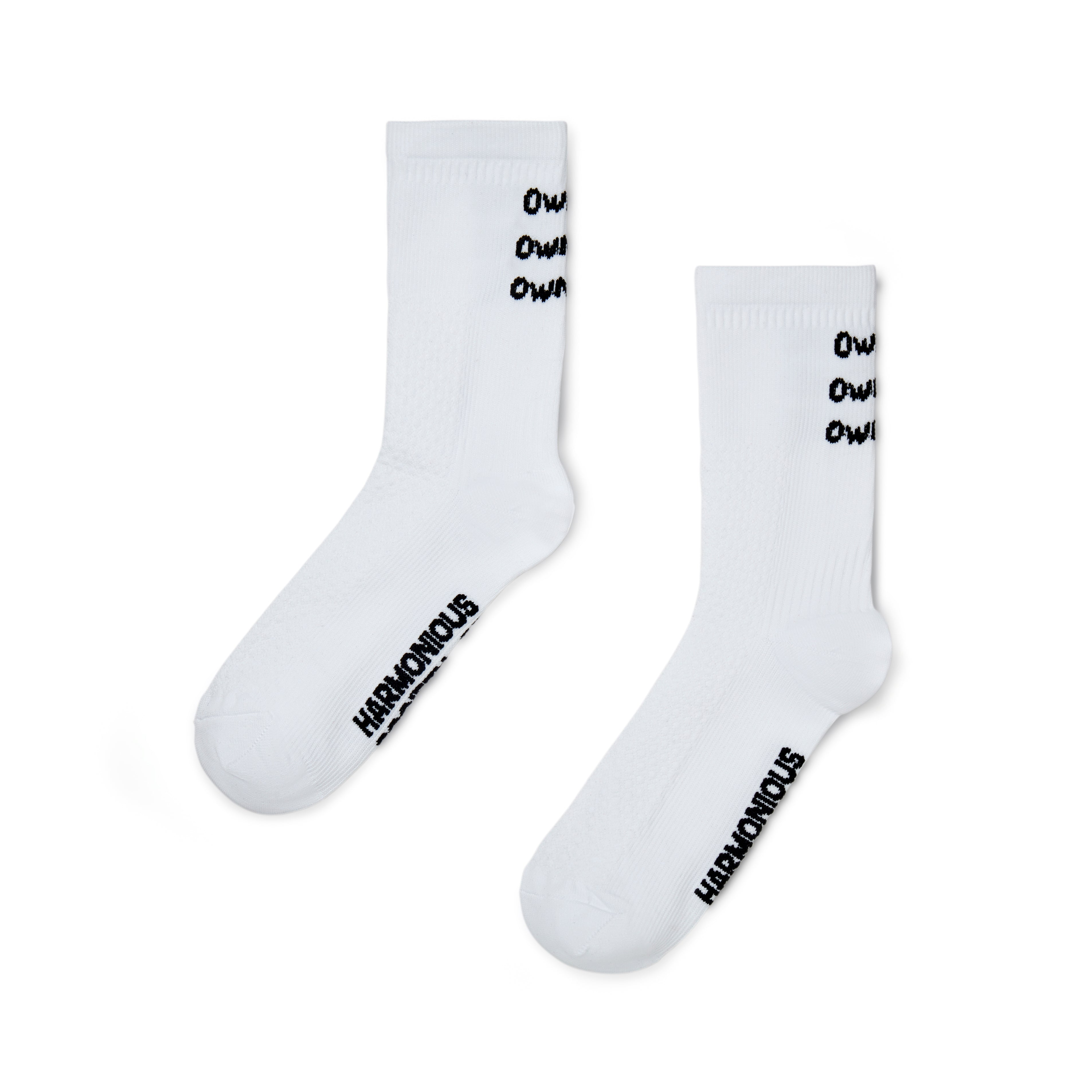 Own Lane Socks - White