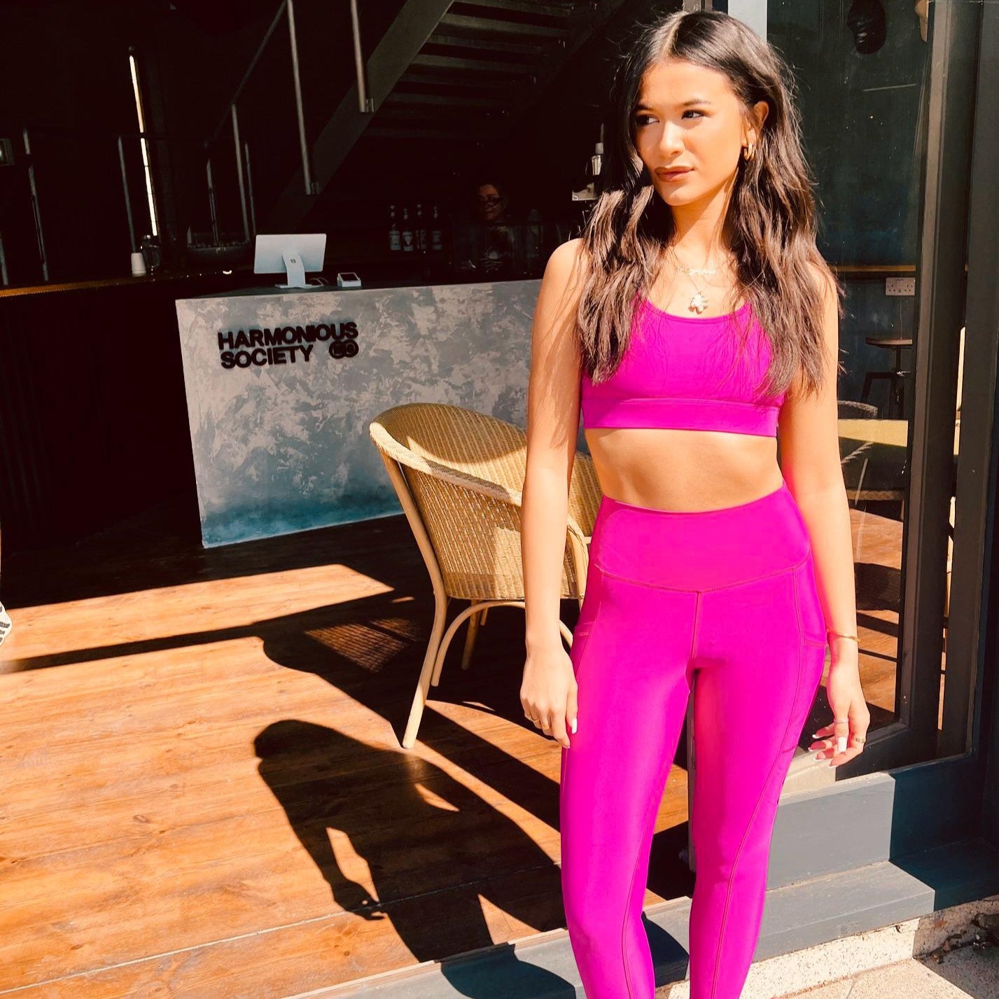 HS x EYO Lucie Legging - Lotus Pink