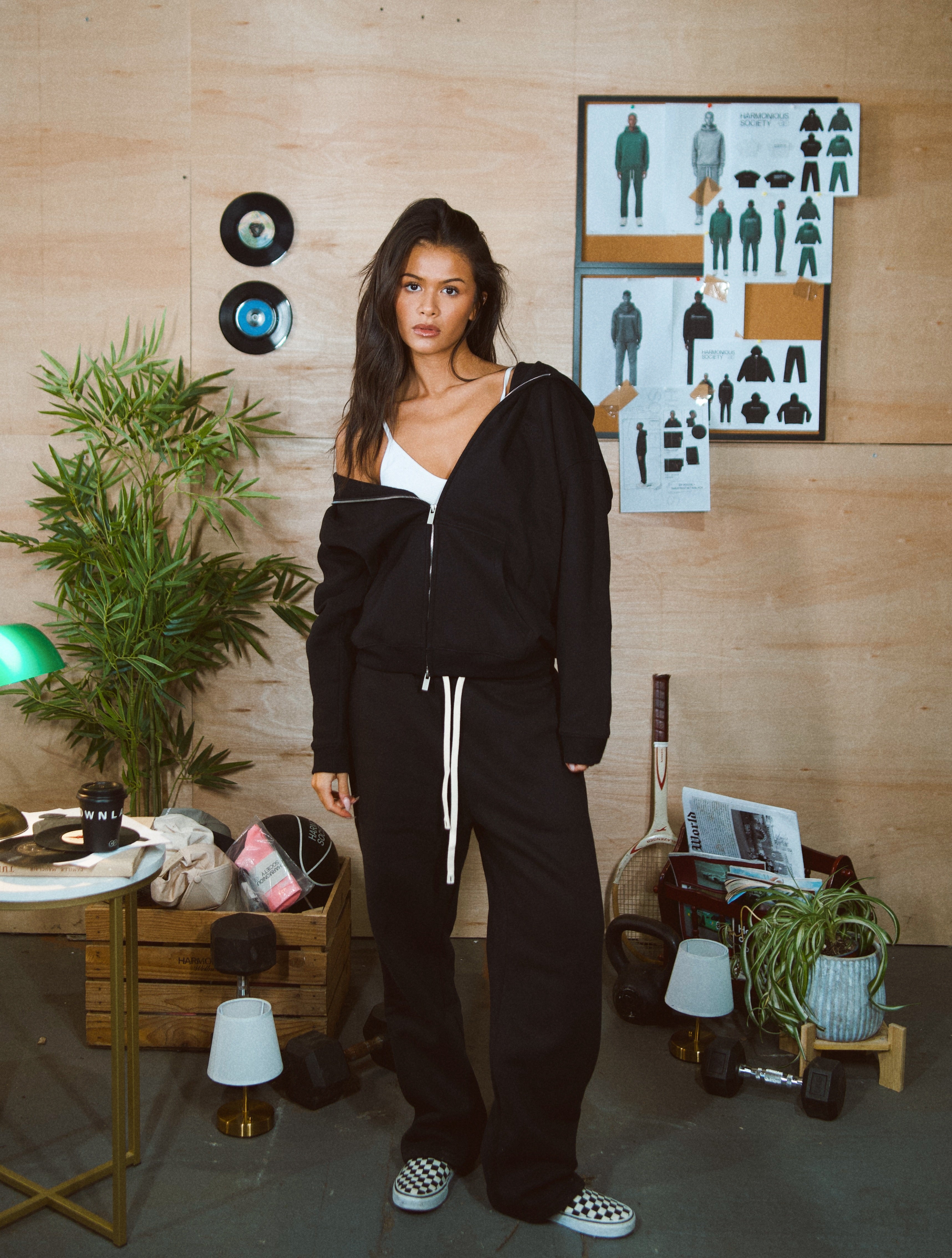 Cosy Zipped Hoodie - Storm Black
