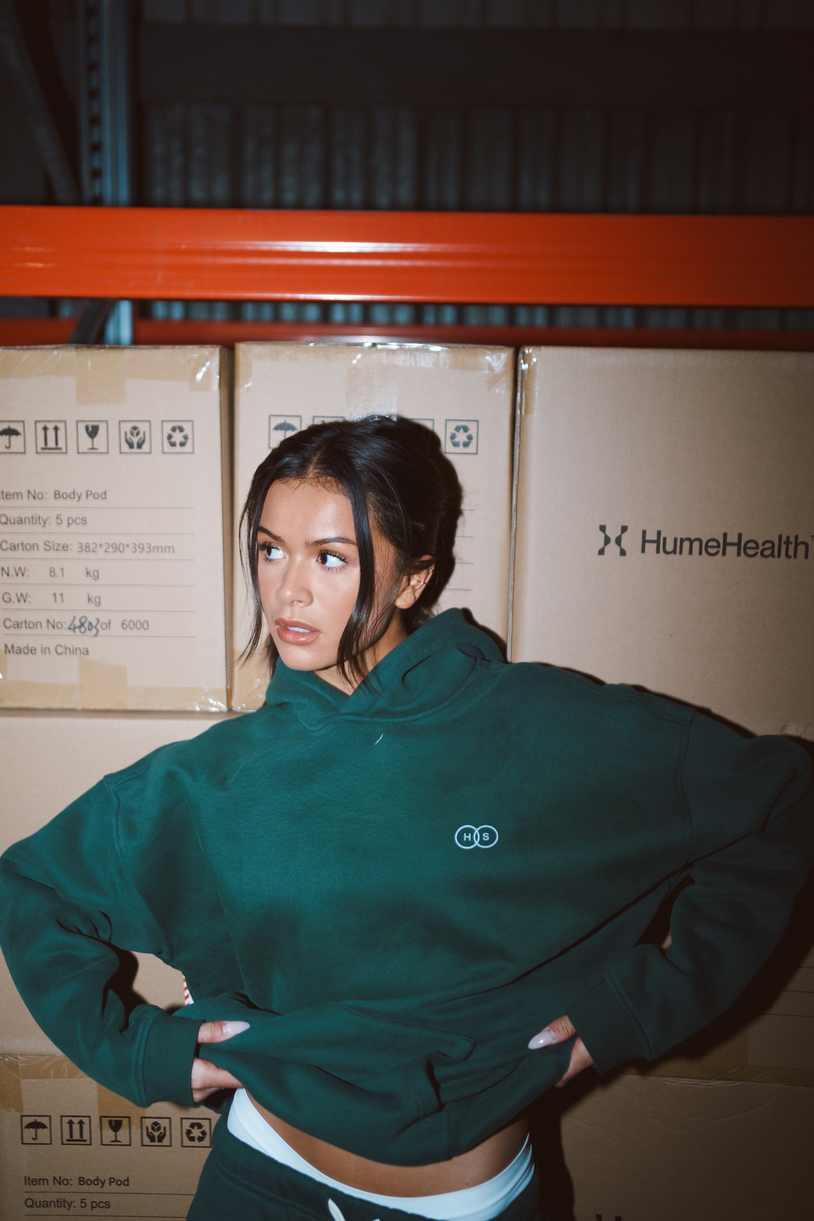 Cosy Hoodie - Bottle Green
