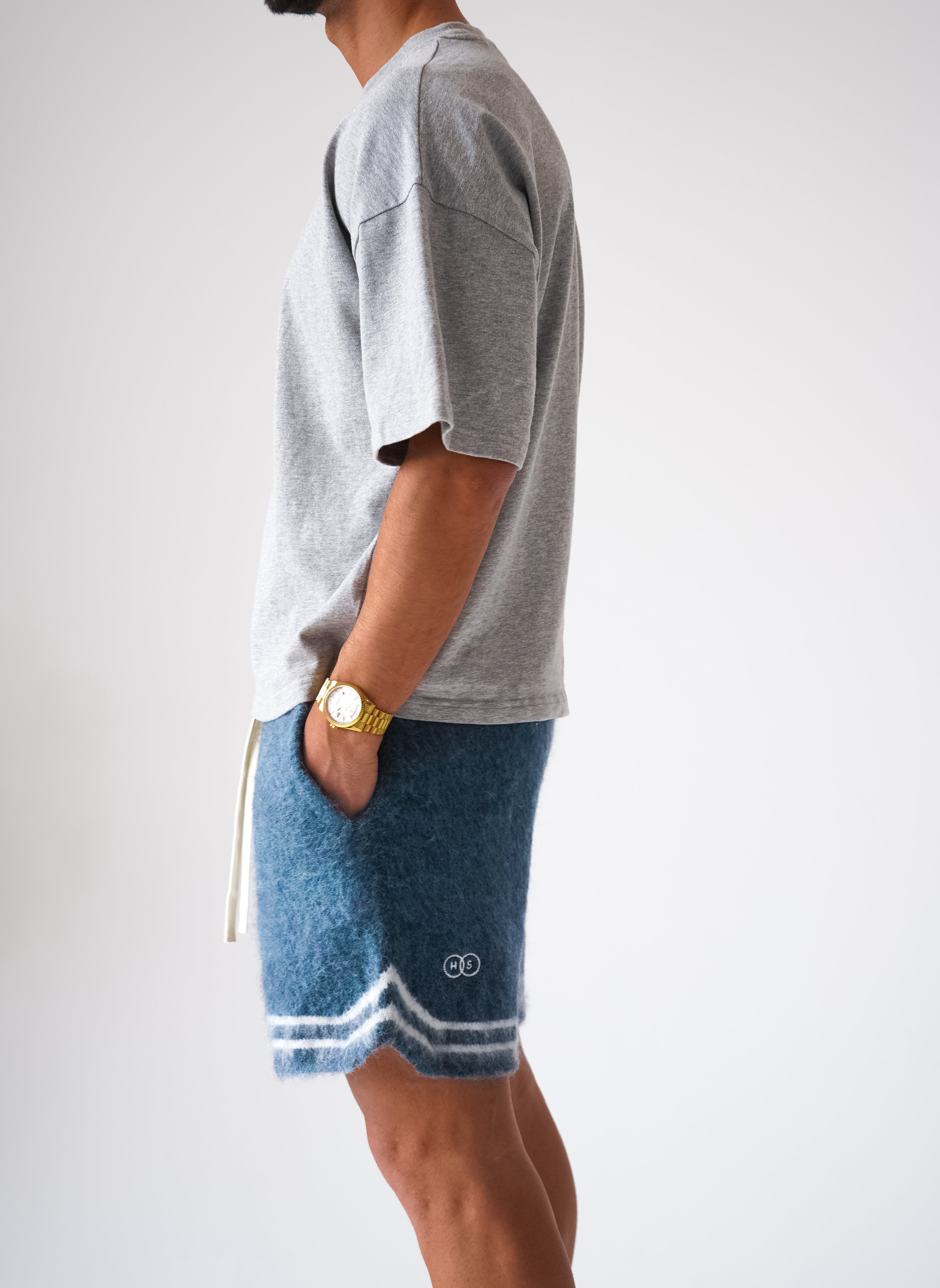 Mohair Baller Shorts - Blue
