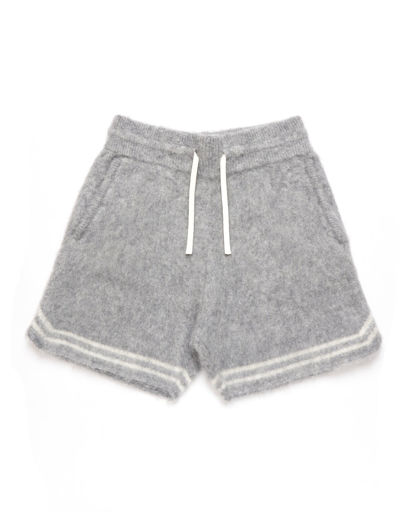 Harmonious Mohair Baller Shorts - Grey