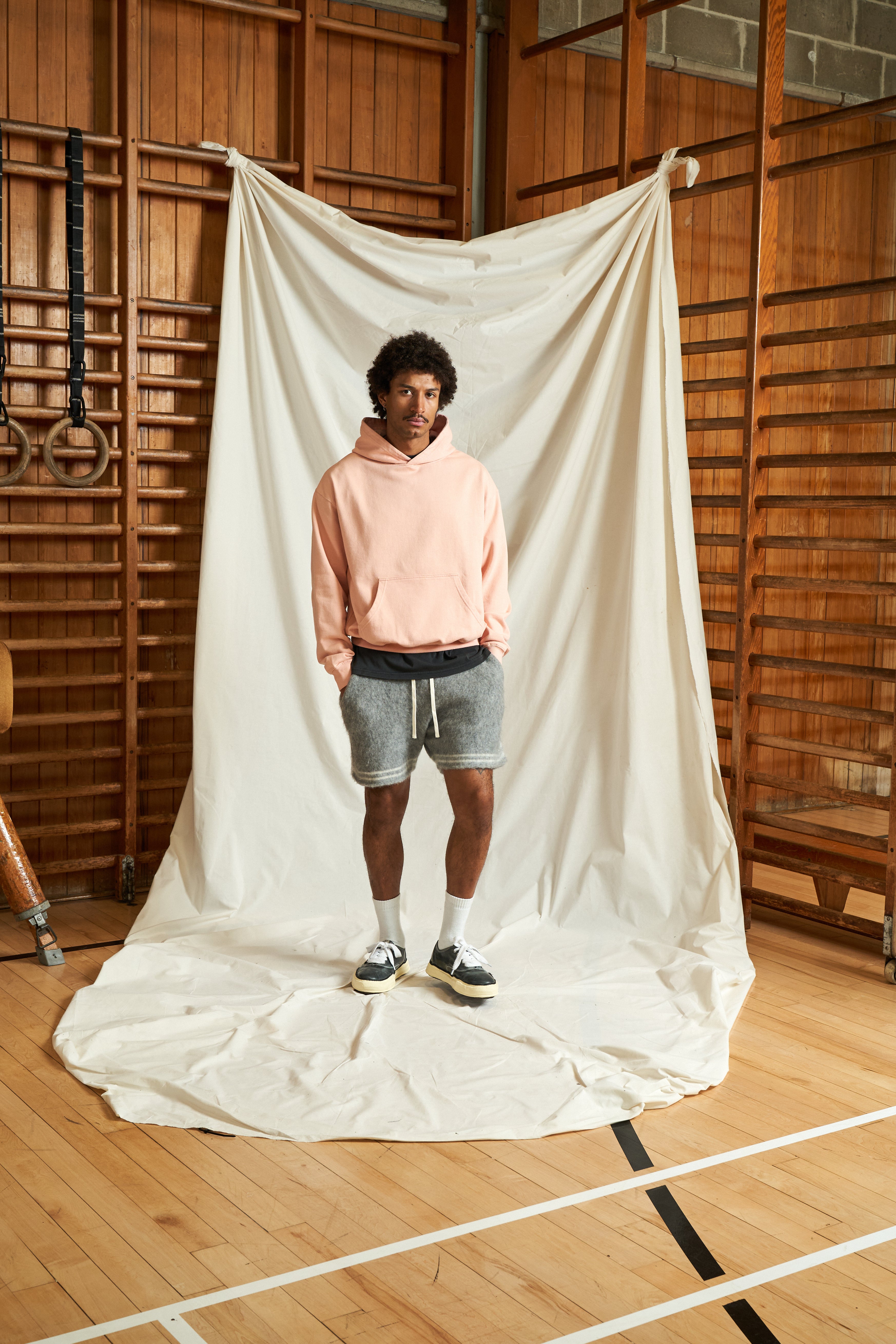 Harmonious Mohair Baller Shorts - Grey