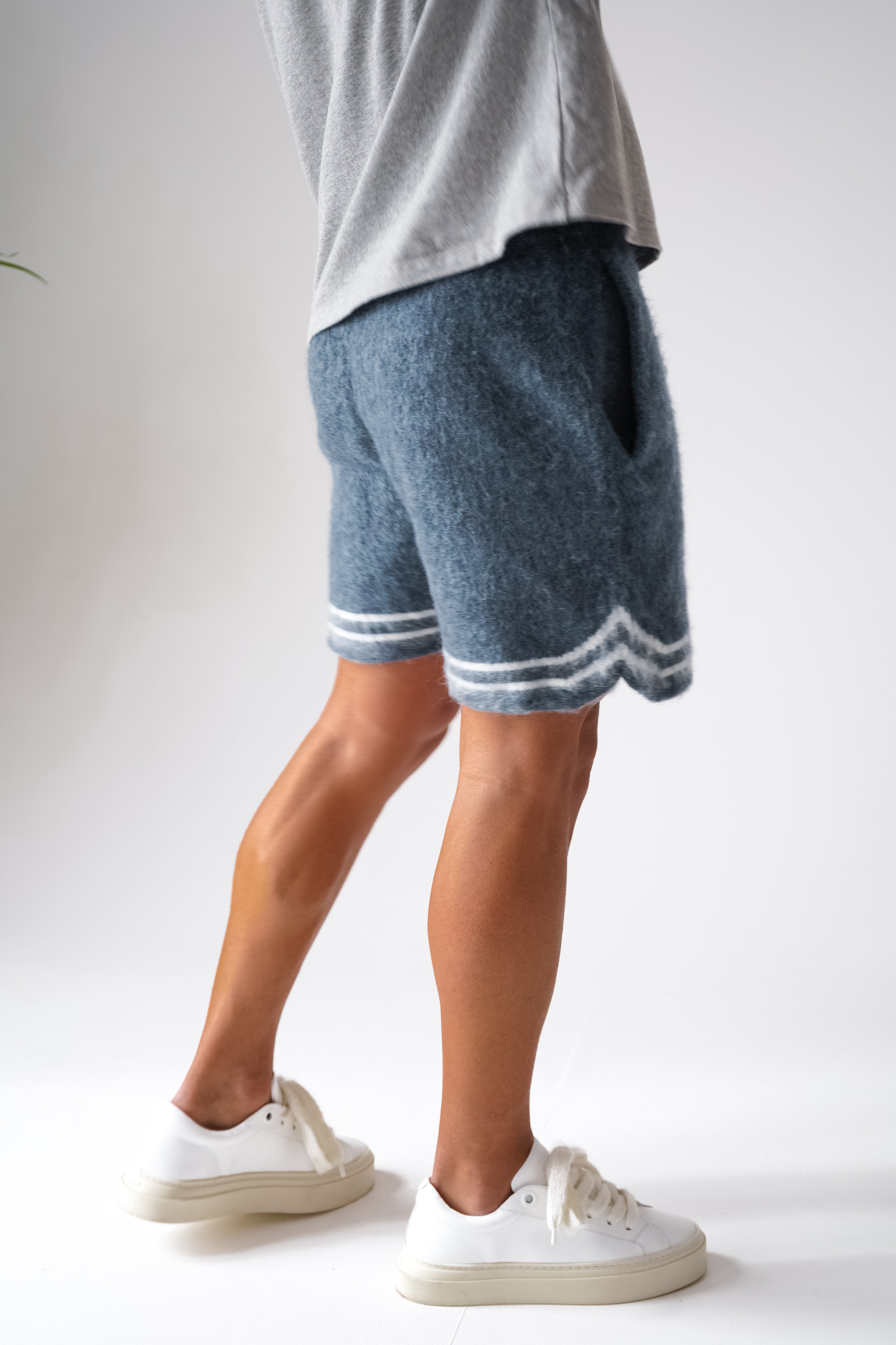 Mohair Baller Shorts - Blue