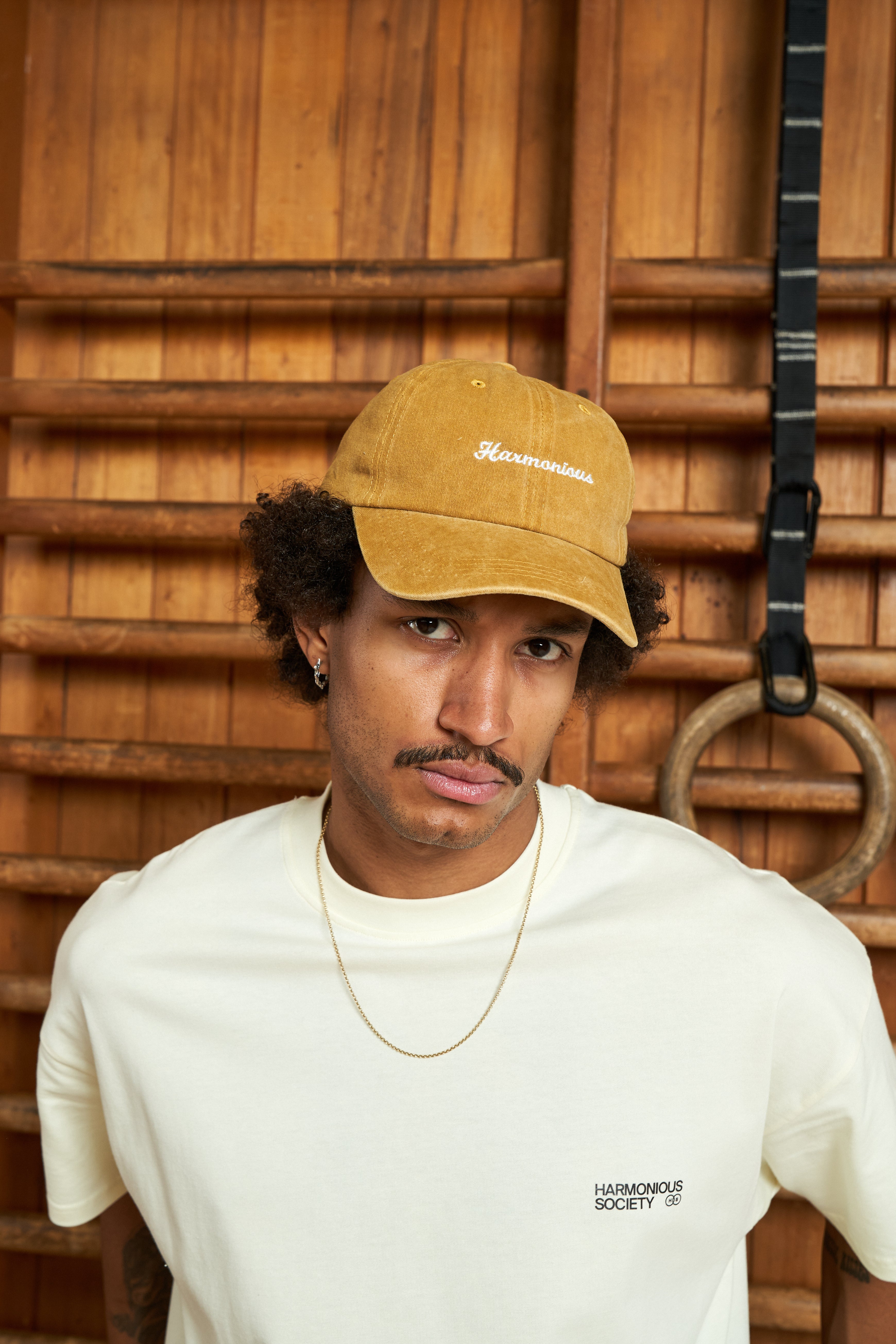 Harmonious mustard dad cap 