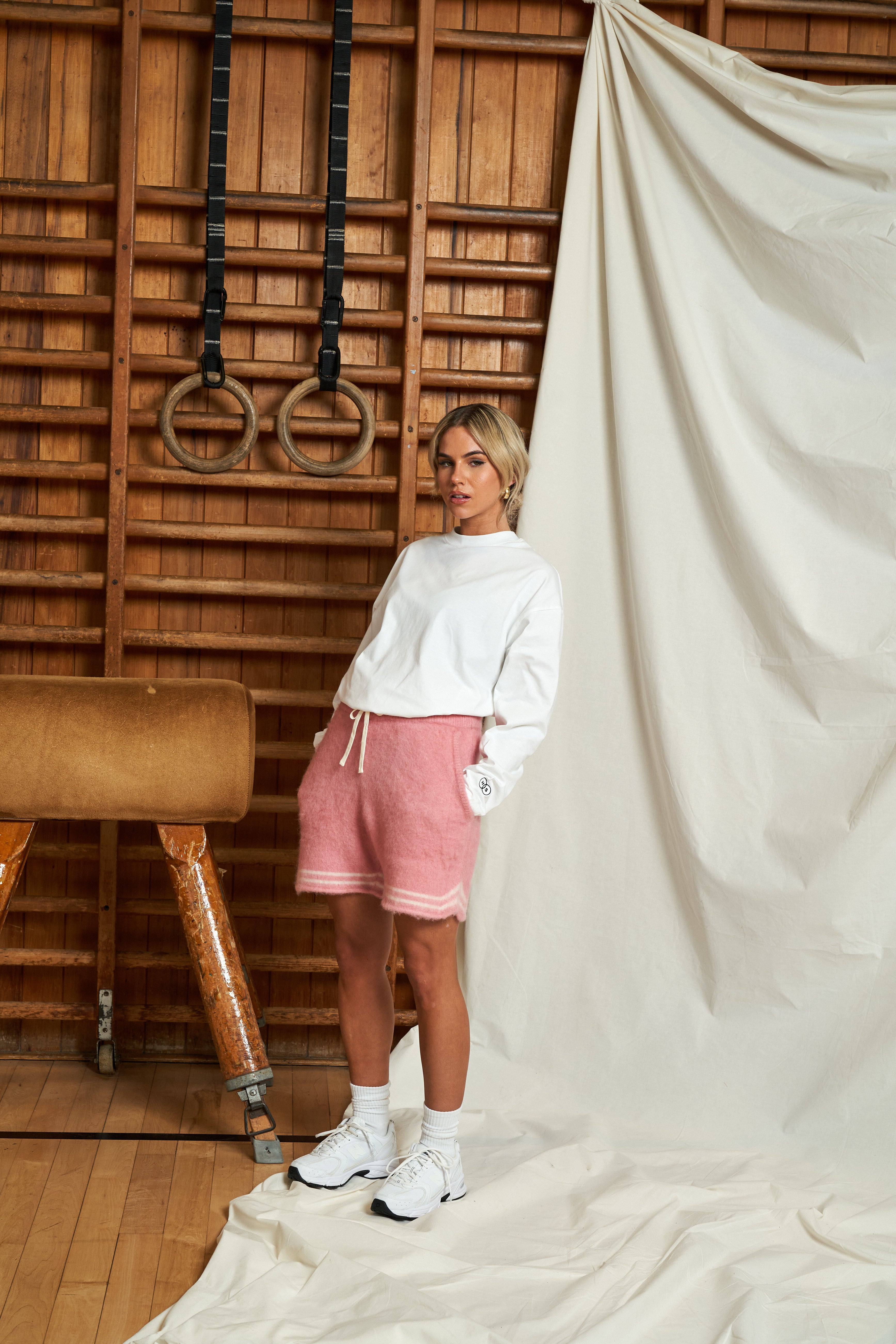 Harmonious Mohair Baller Shorts - Pink
