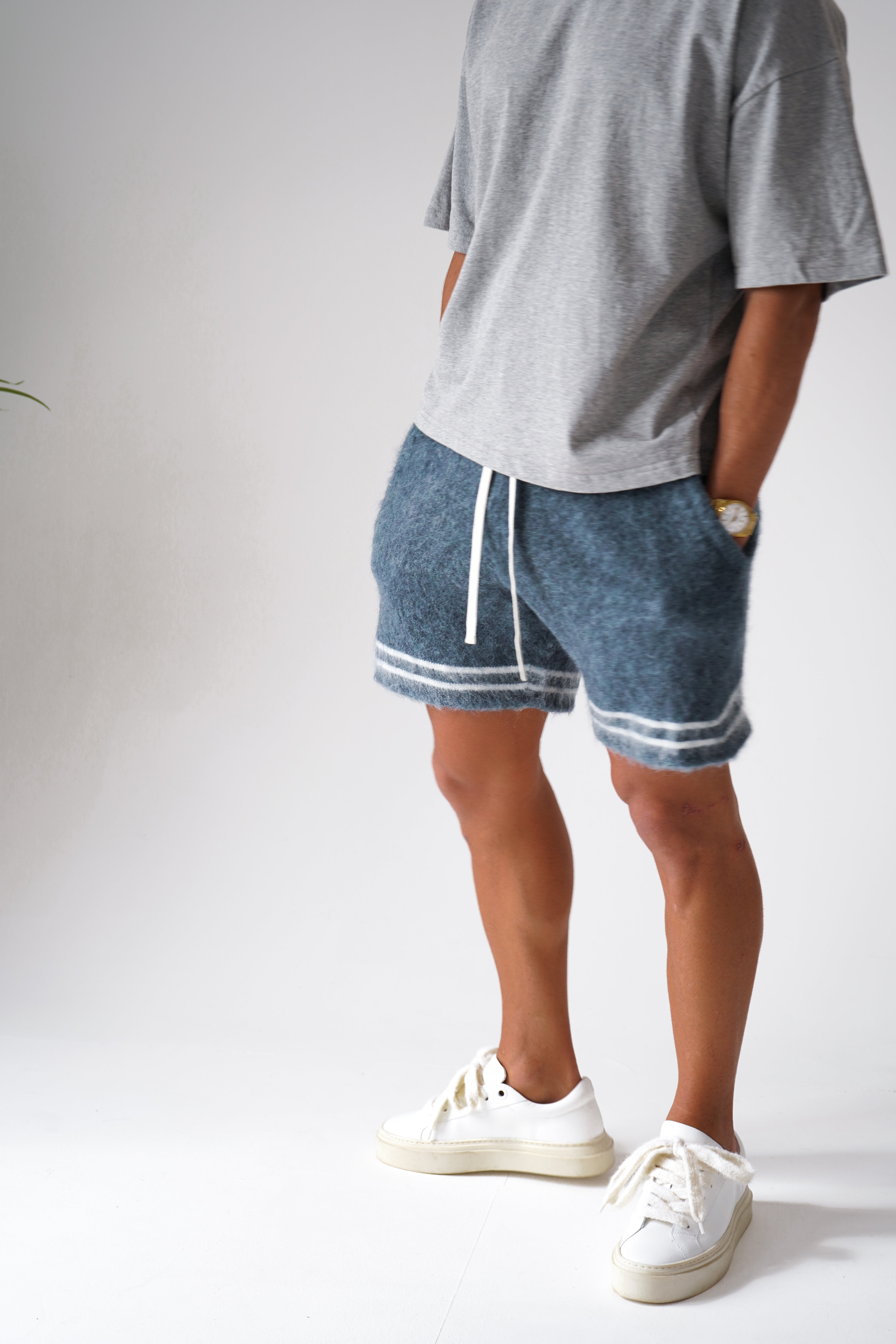 Mohair Baller Shorts - Blue