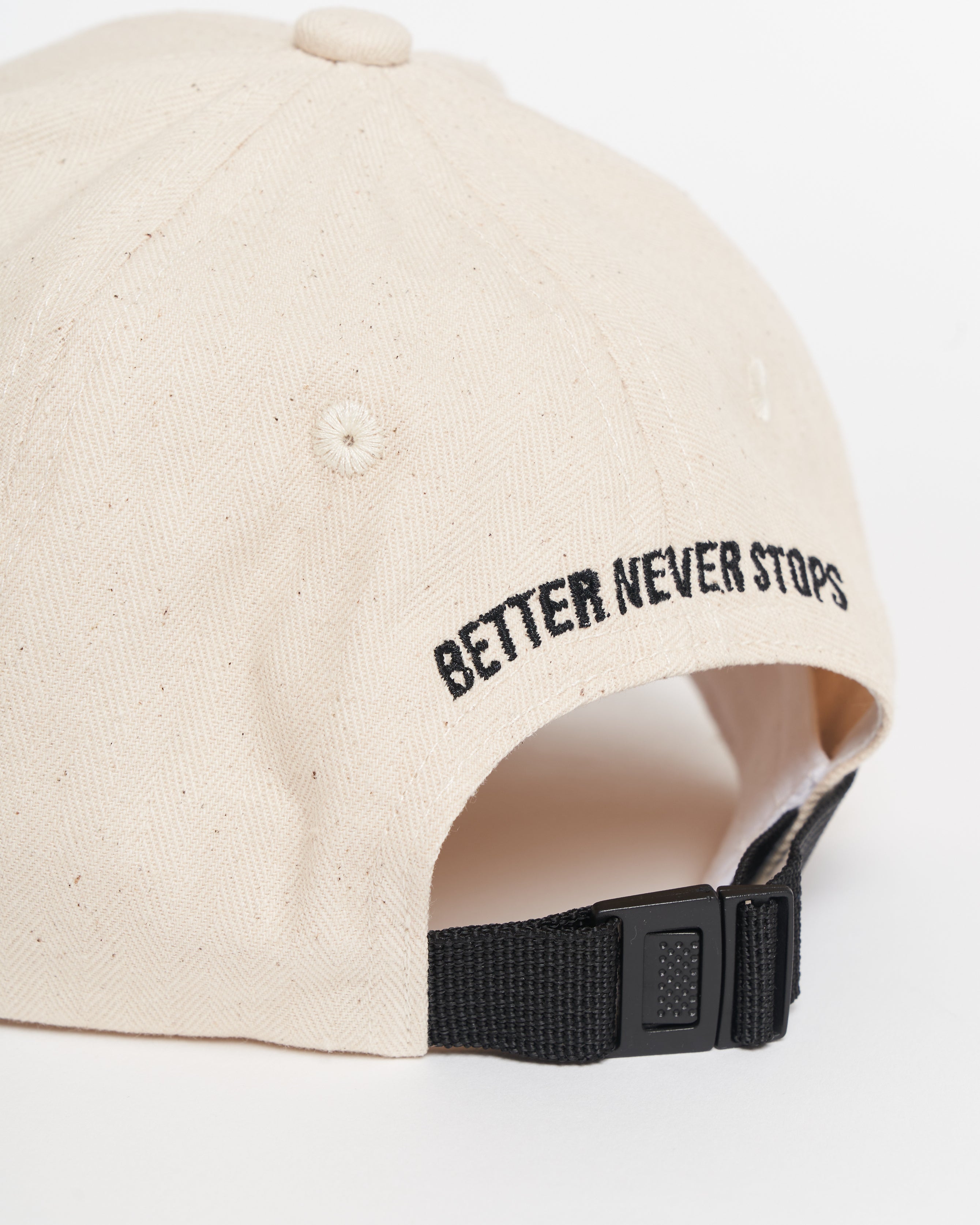 Harmonious textured script cap