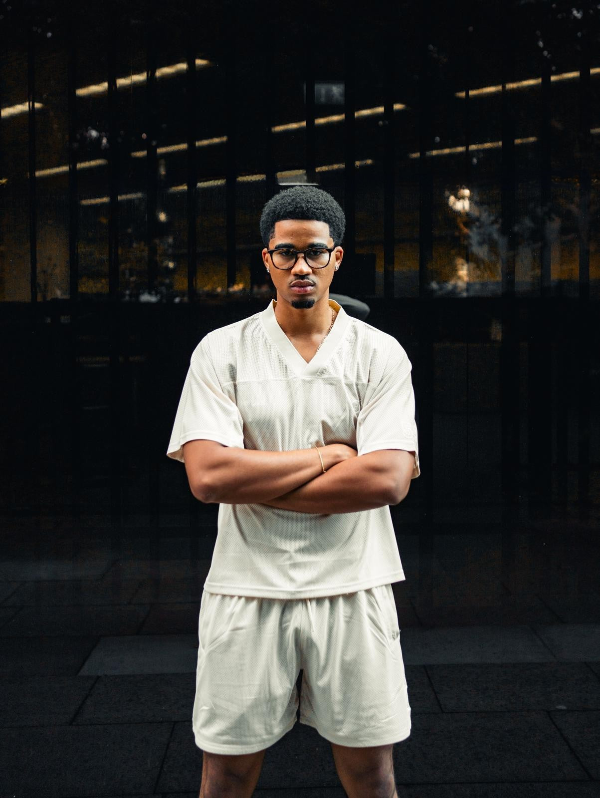 Own Lane Mesh Jersey - Bone