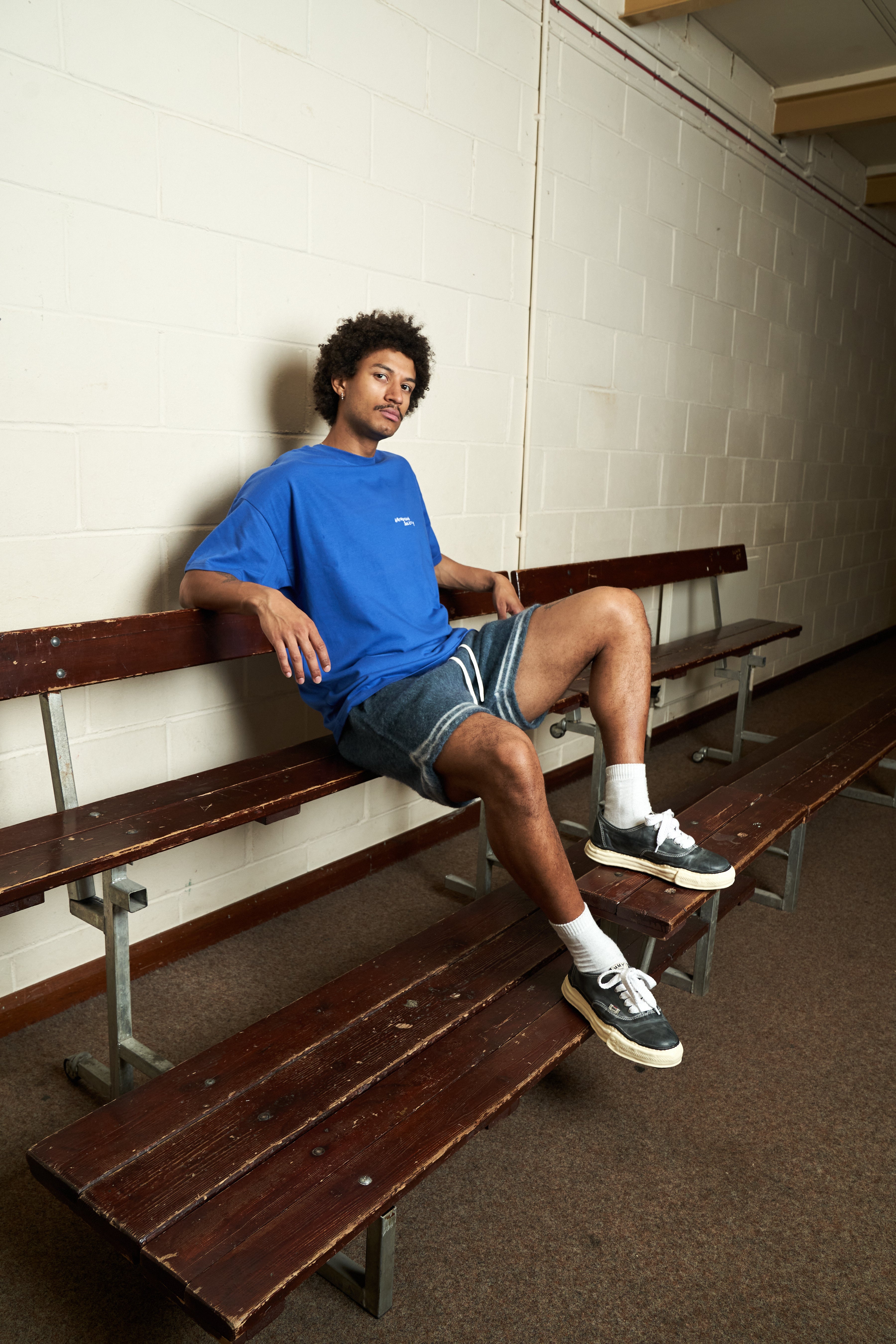 Harmonious Mohair Shorts - Blue