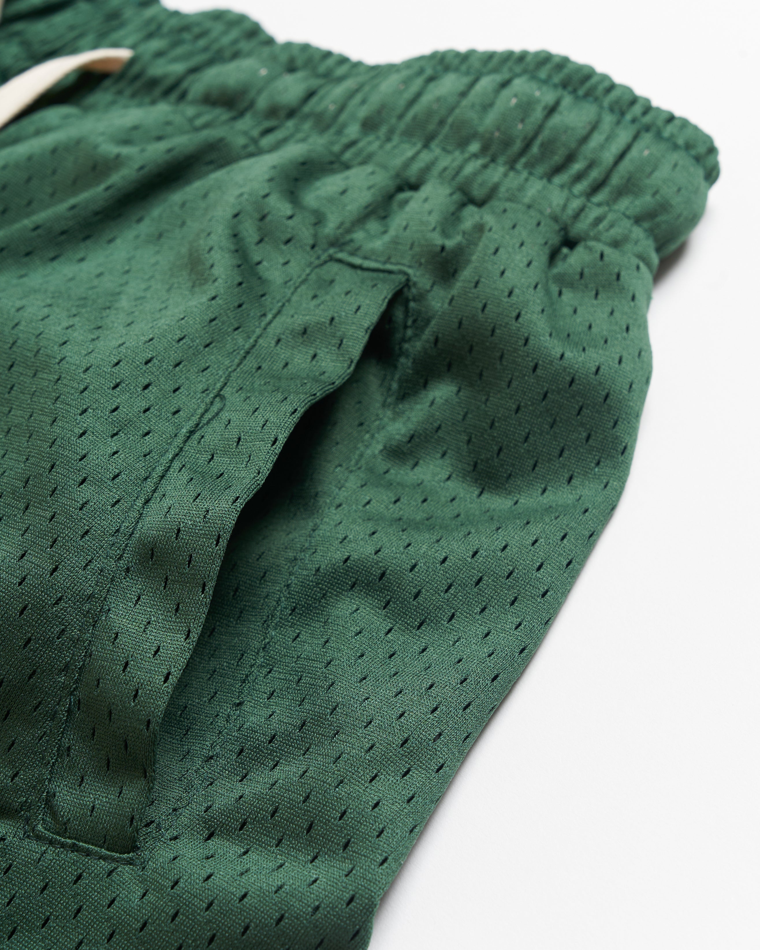 Harmonious Retro Mesh Shorts - Green