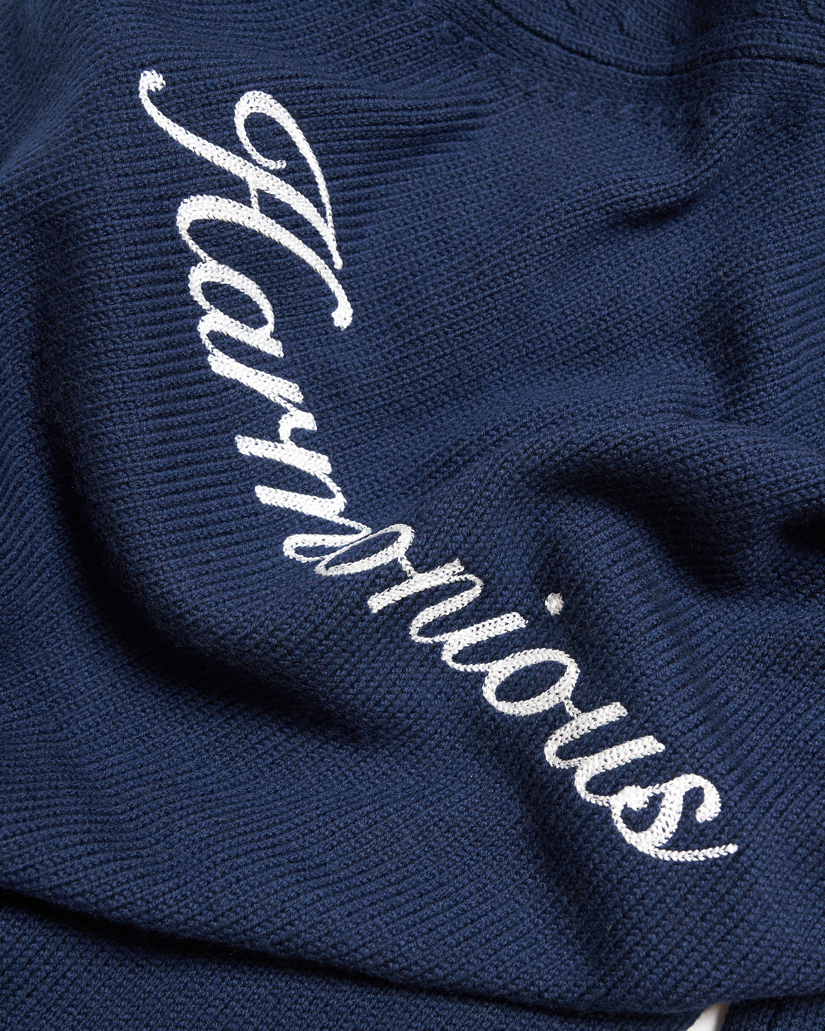 Harmonious Merino Baseball Shirt - Navy/White