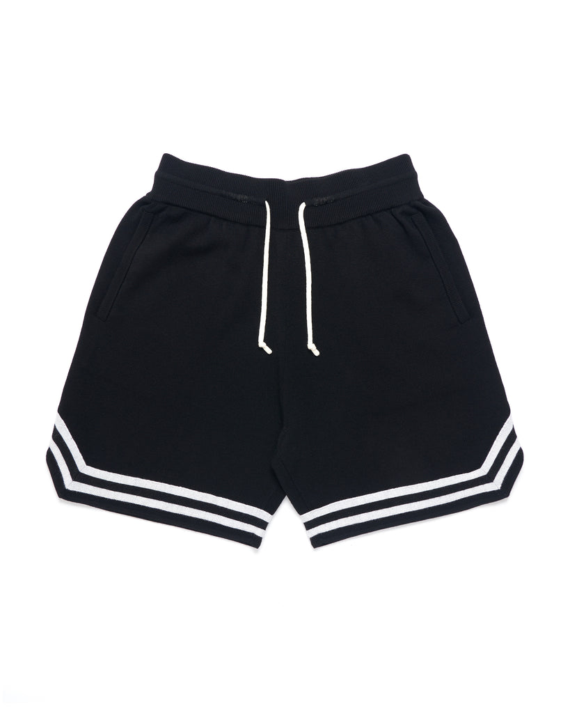 Harmonious black merino baller shorts 