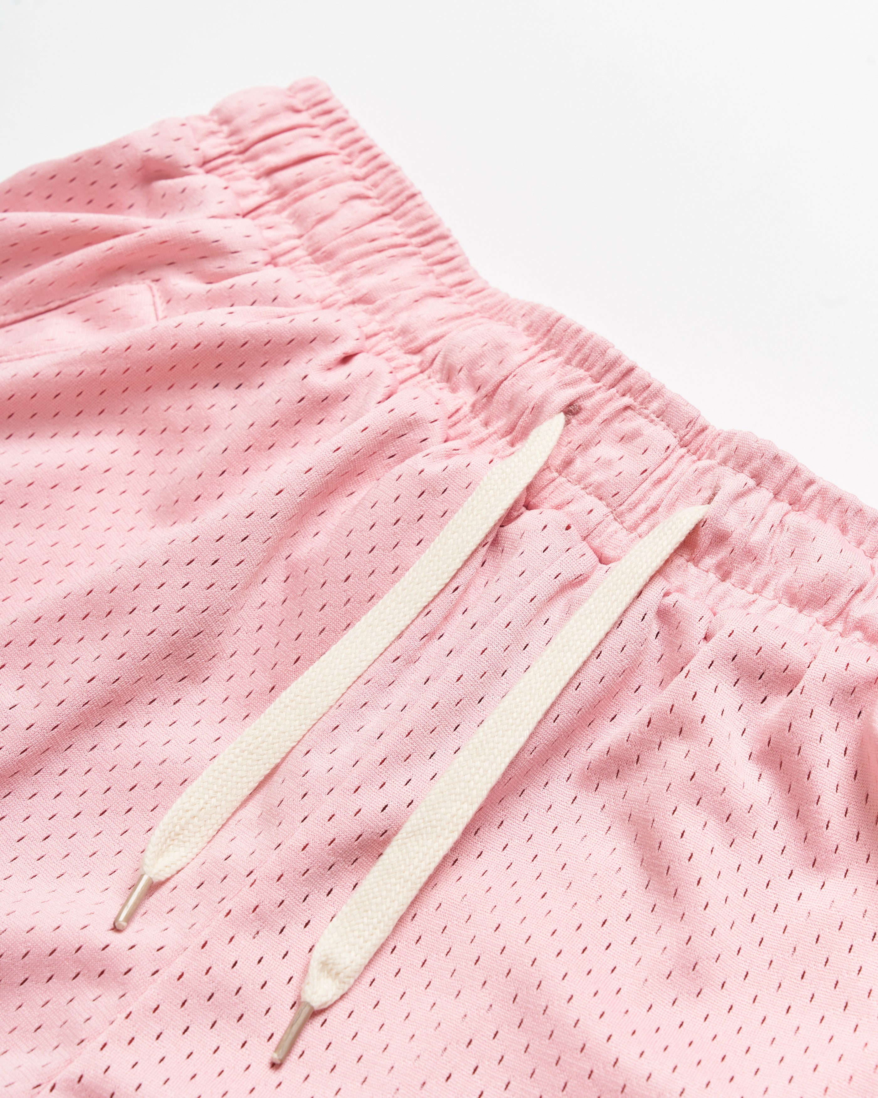 Harmonious Retro Mesh Shorts - Pink