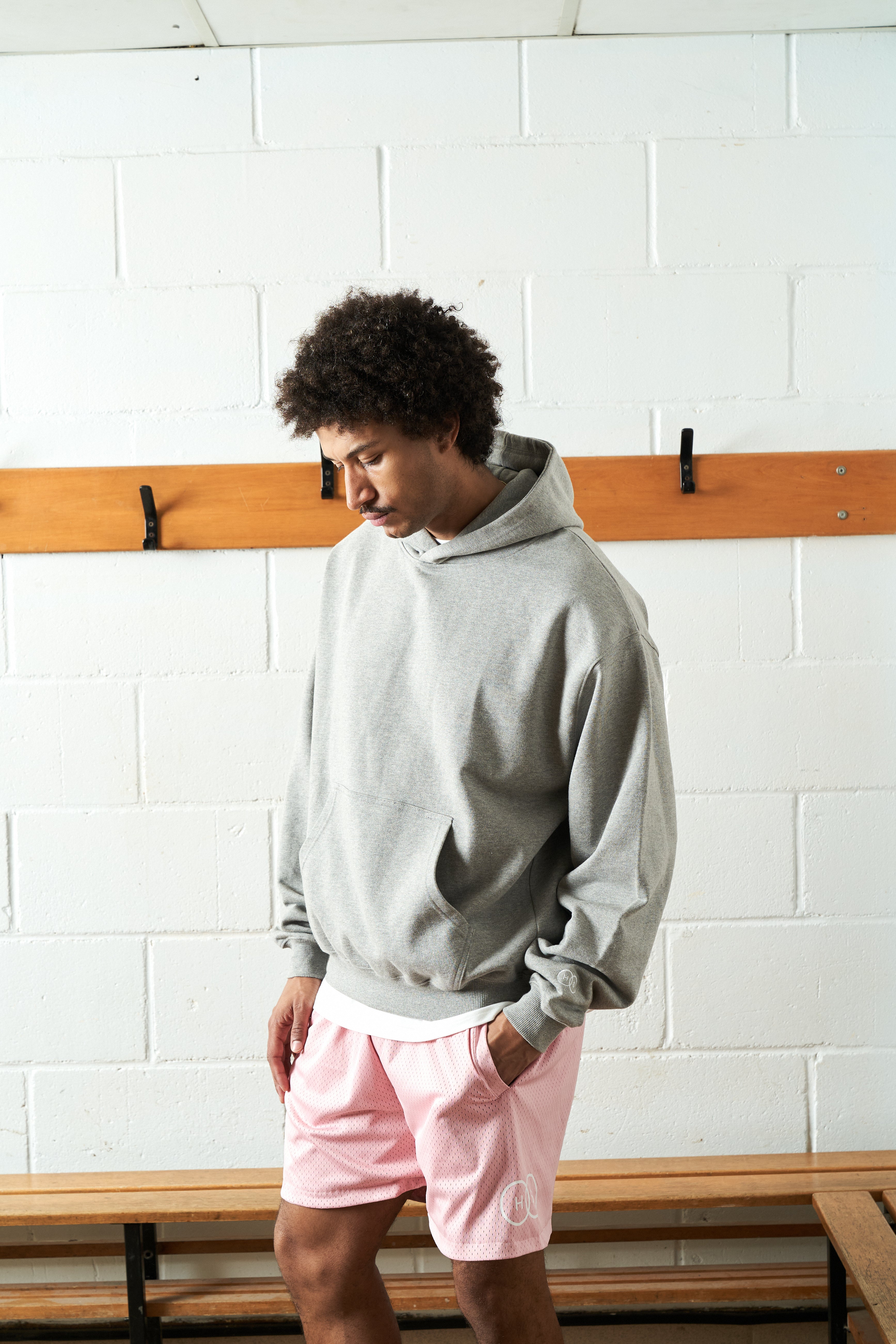 Harmonious Retro Mesh Shorts - Pink