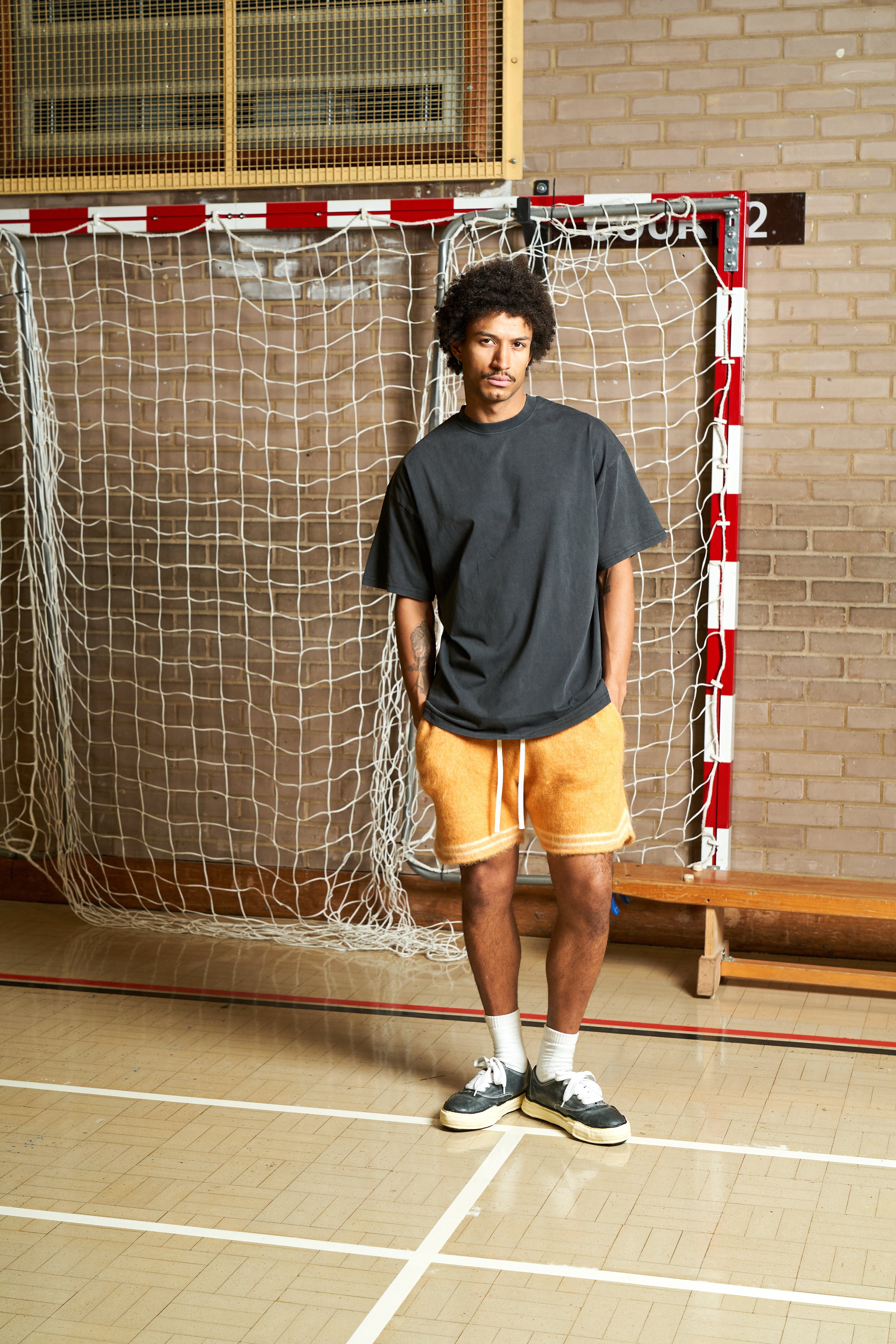 Harmonious Mohair Baller Shorts - Mustard