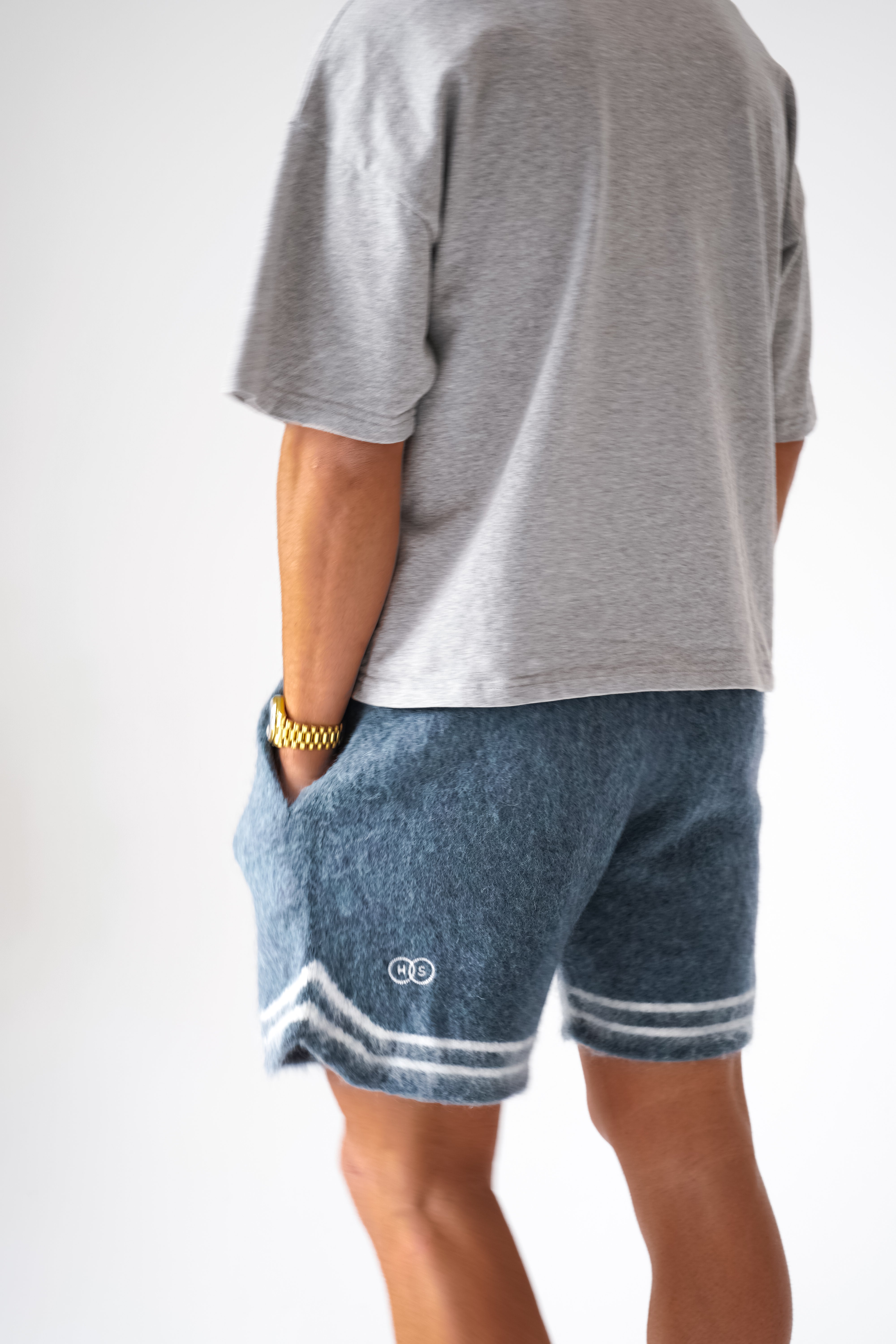 Mohair Baller Shorts - Blue