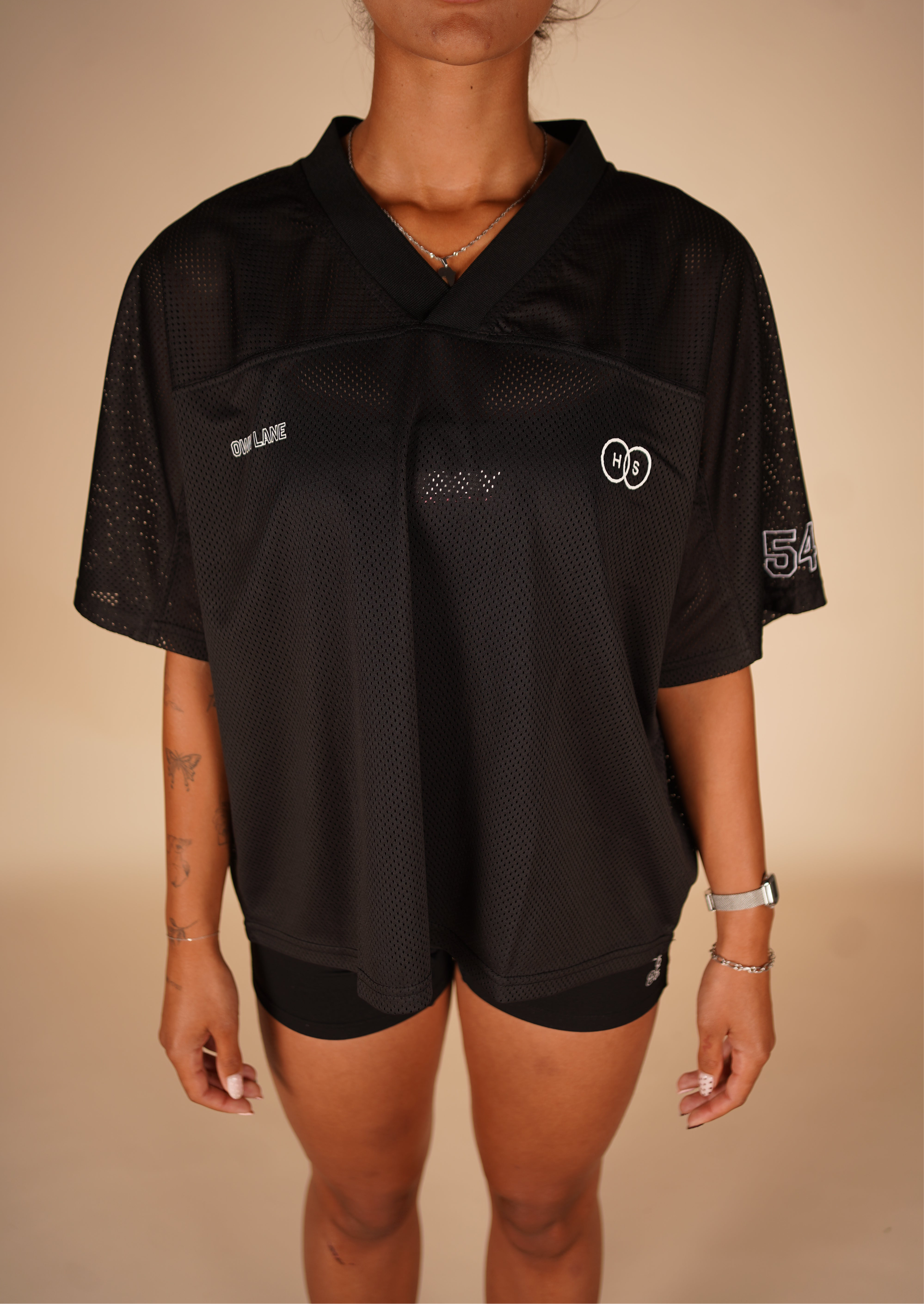 Own Lane Mesh Jersey - Black