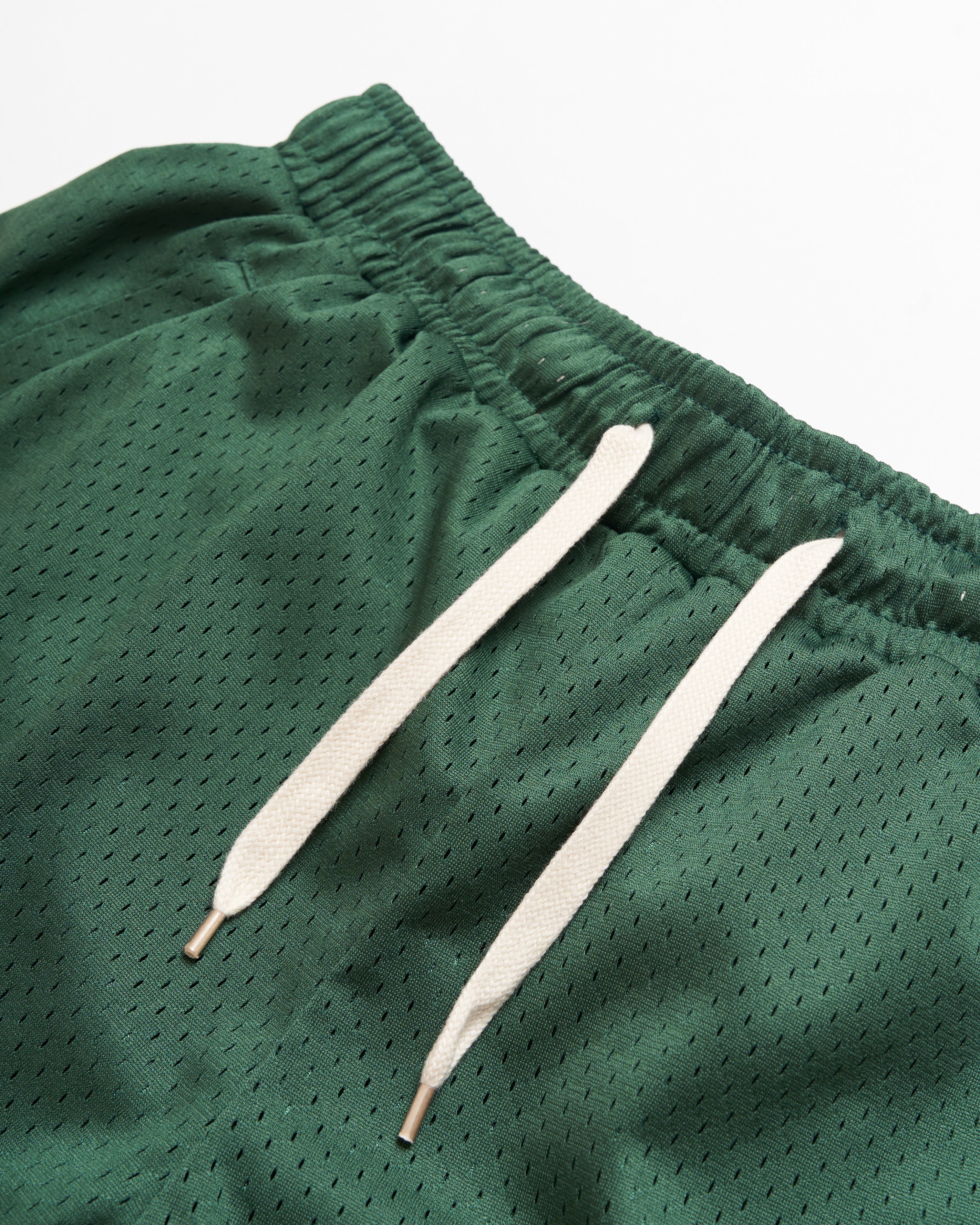 Harmonious Retro Mesh Shorts - Green