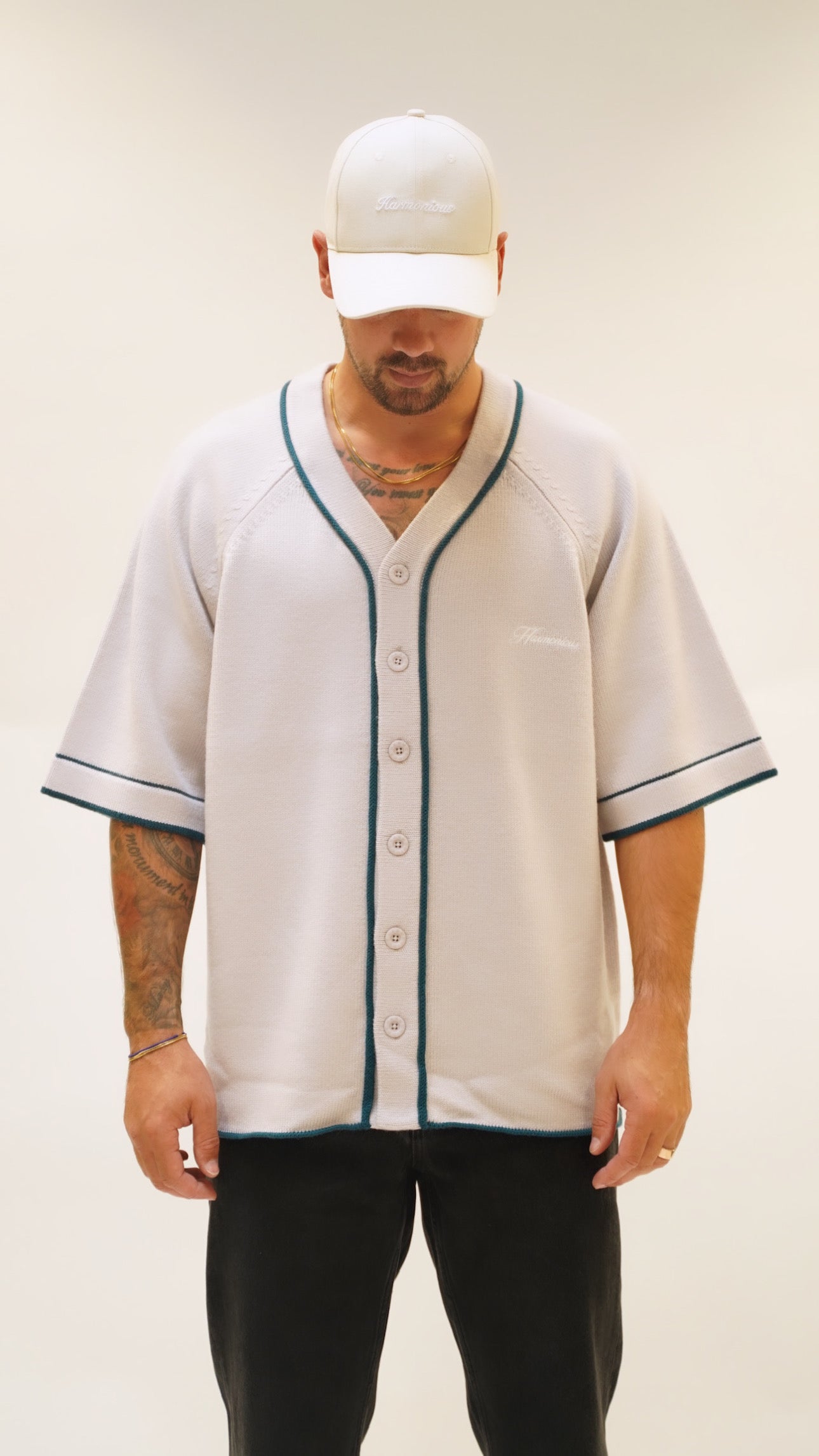 Merino Baseball Shirt - Stone