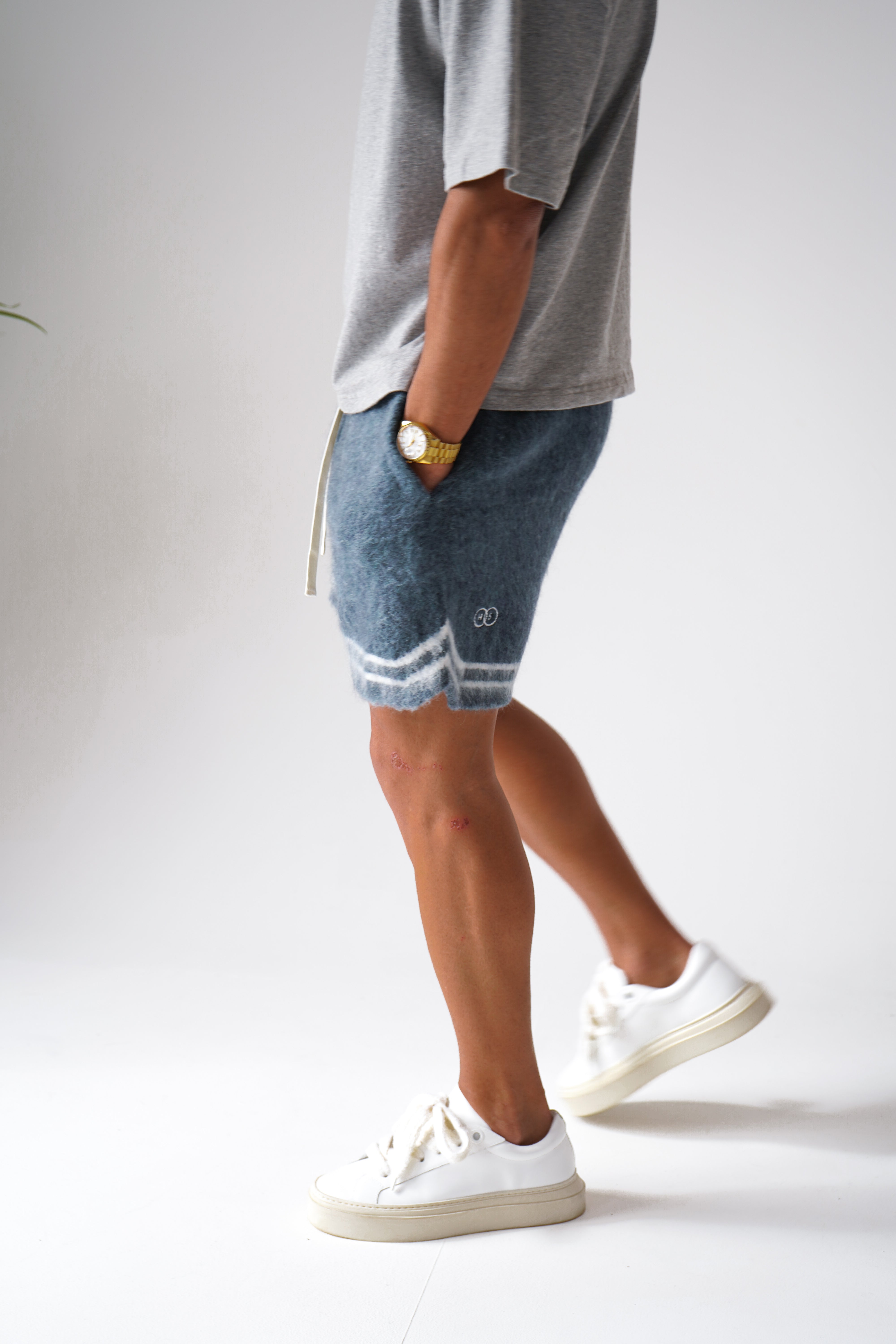 Mohair Baller Shorts - Blue