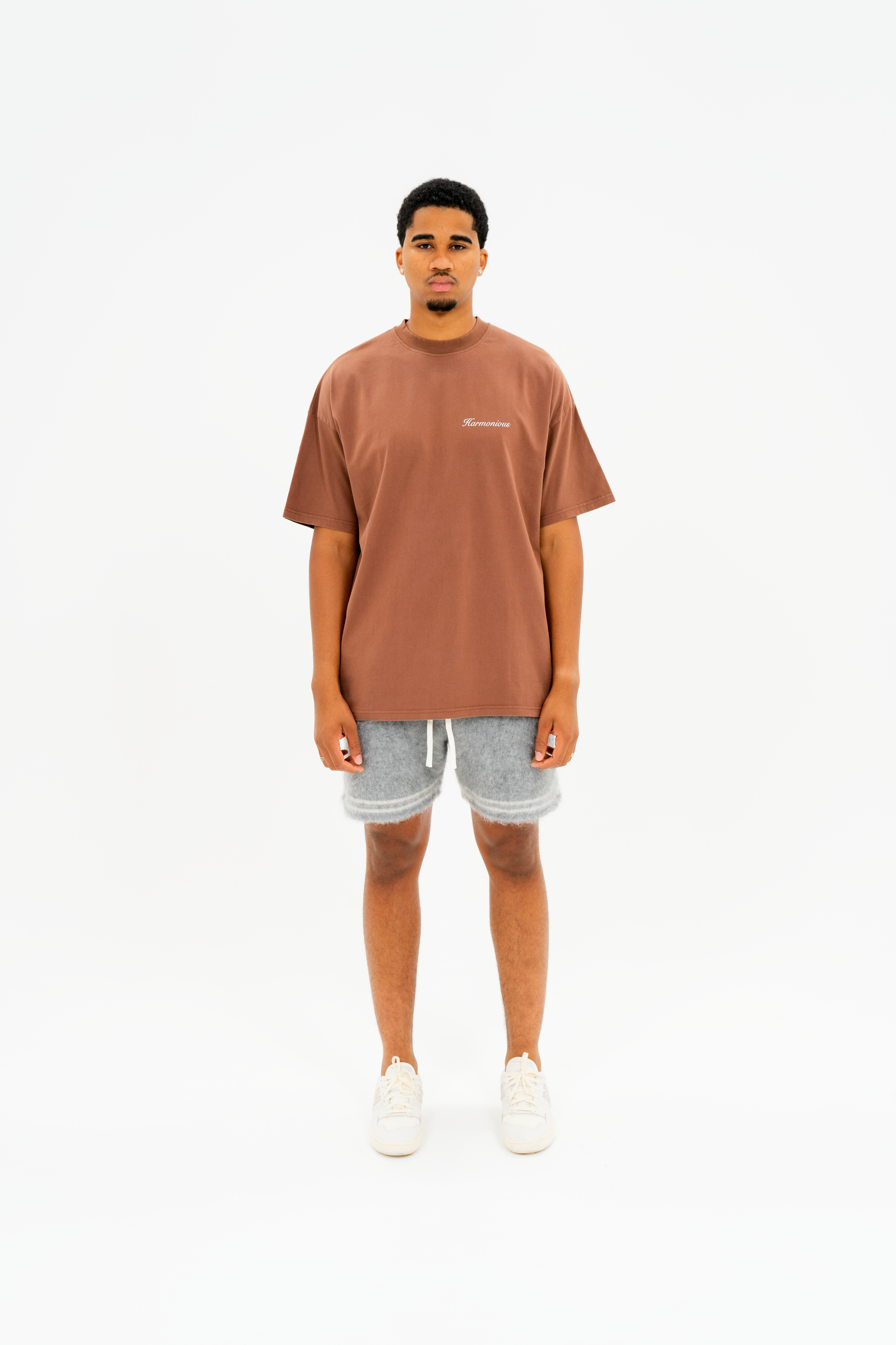 Script T-shirt - Brown