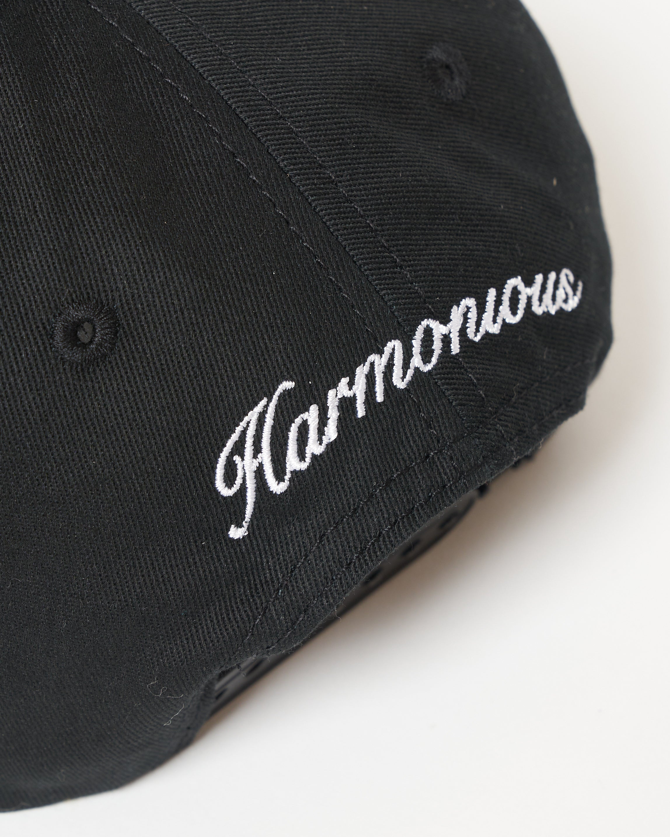 Harmonious black 3D cap