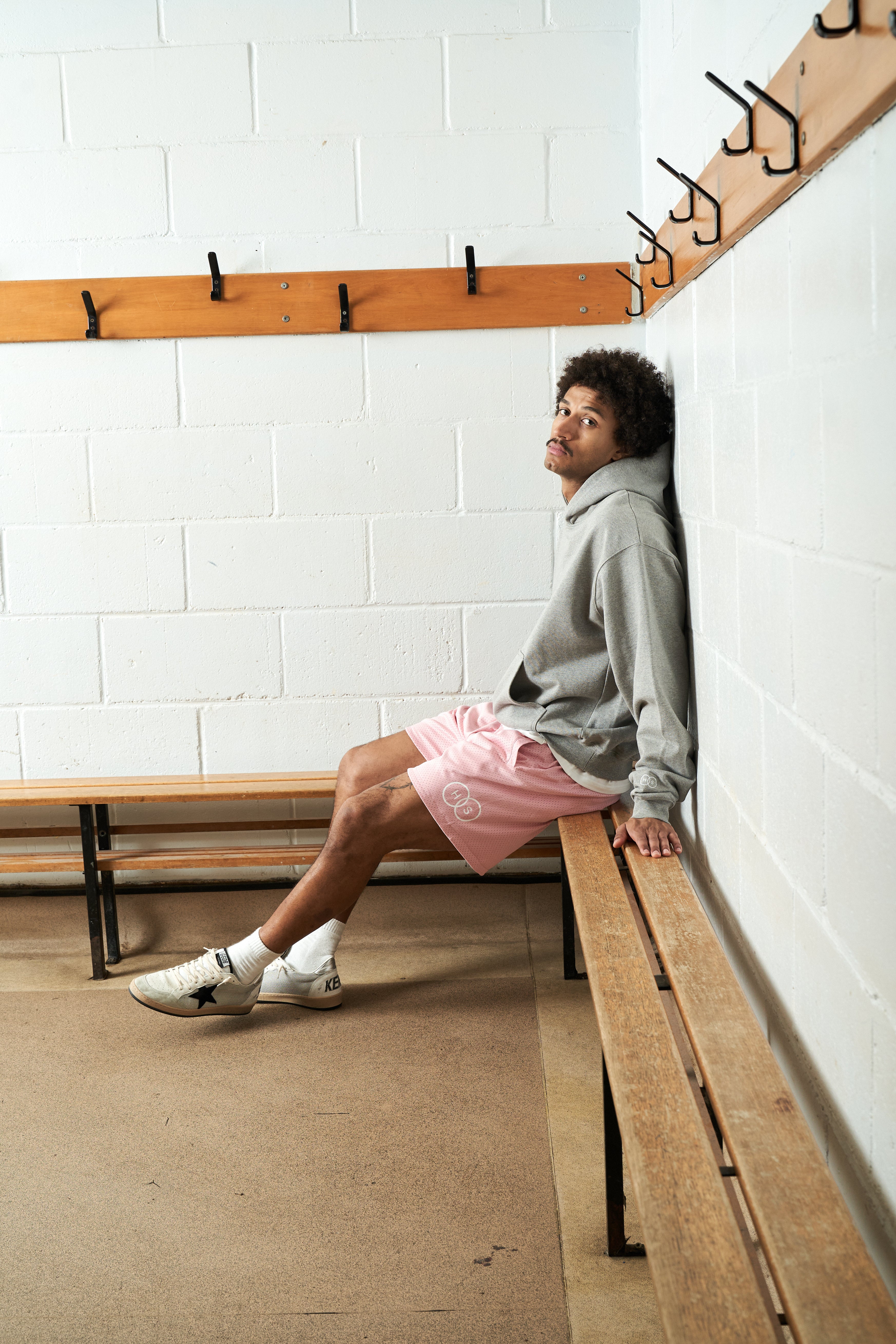 Harmonious Retro Mesh Shorts - Pink