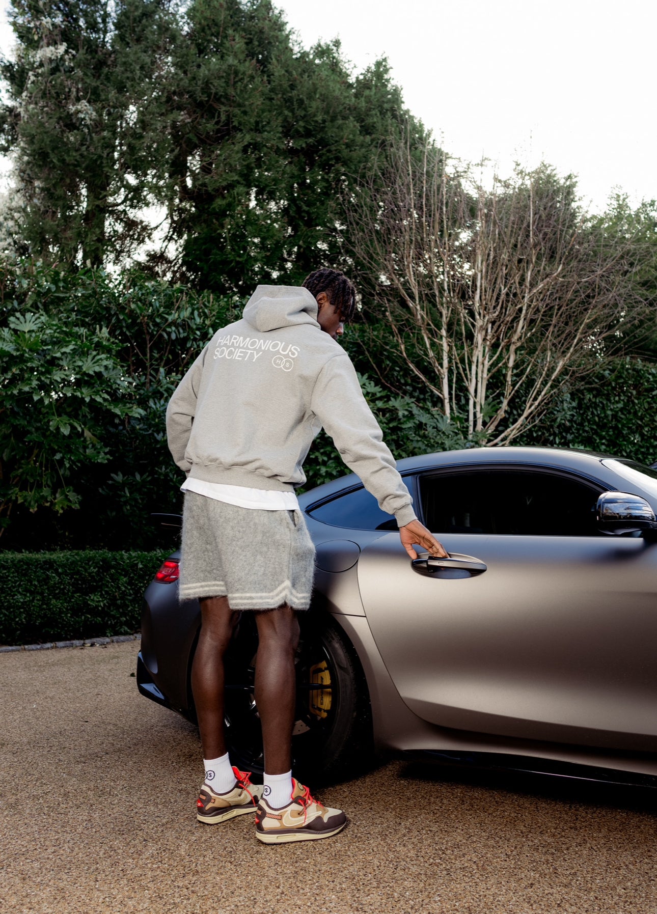 Mohair Baller Shorts - Grey