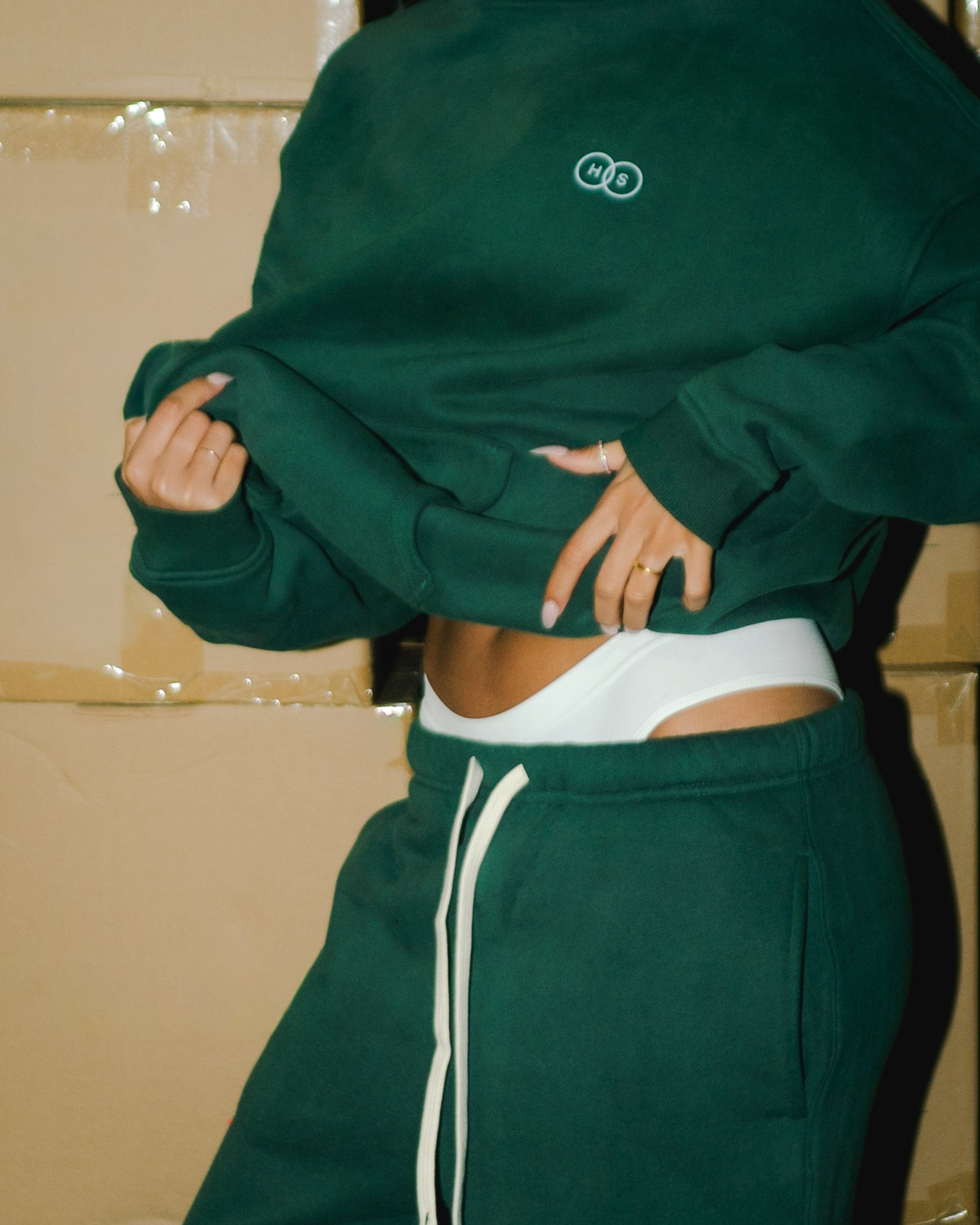 Cosy Hoodie - Bottle Green