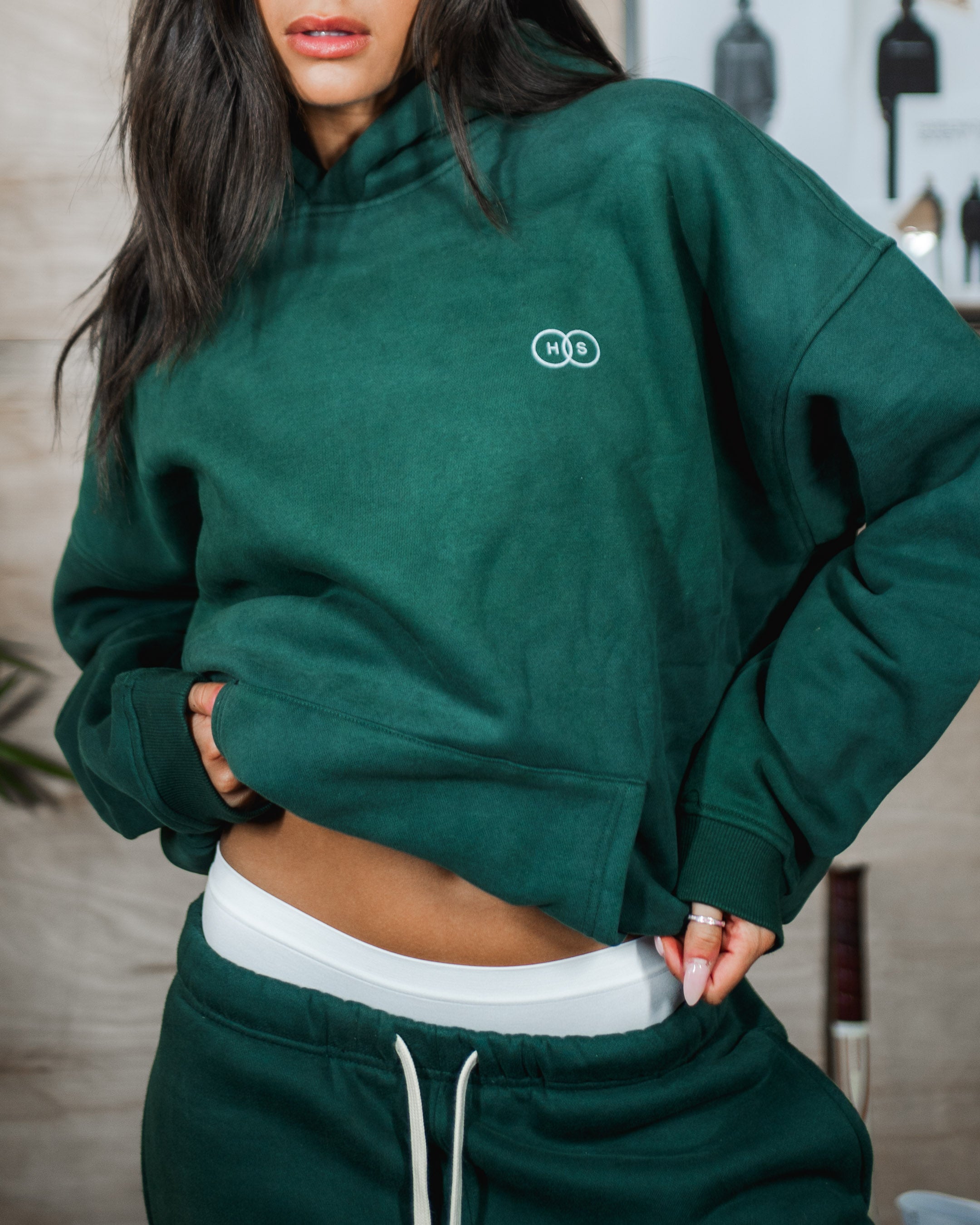 Cosy Hoodie - Bottle Green