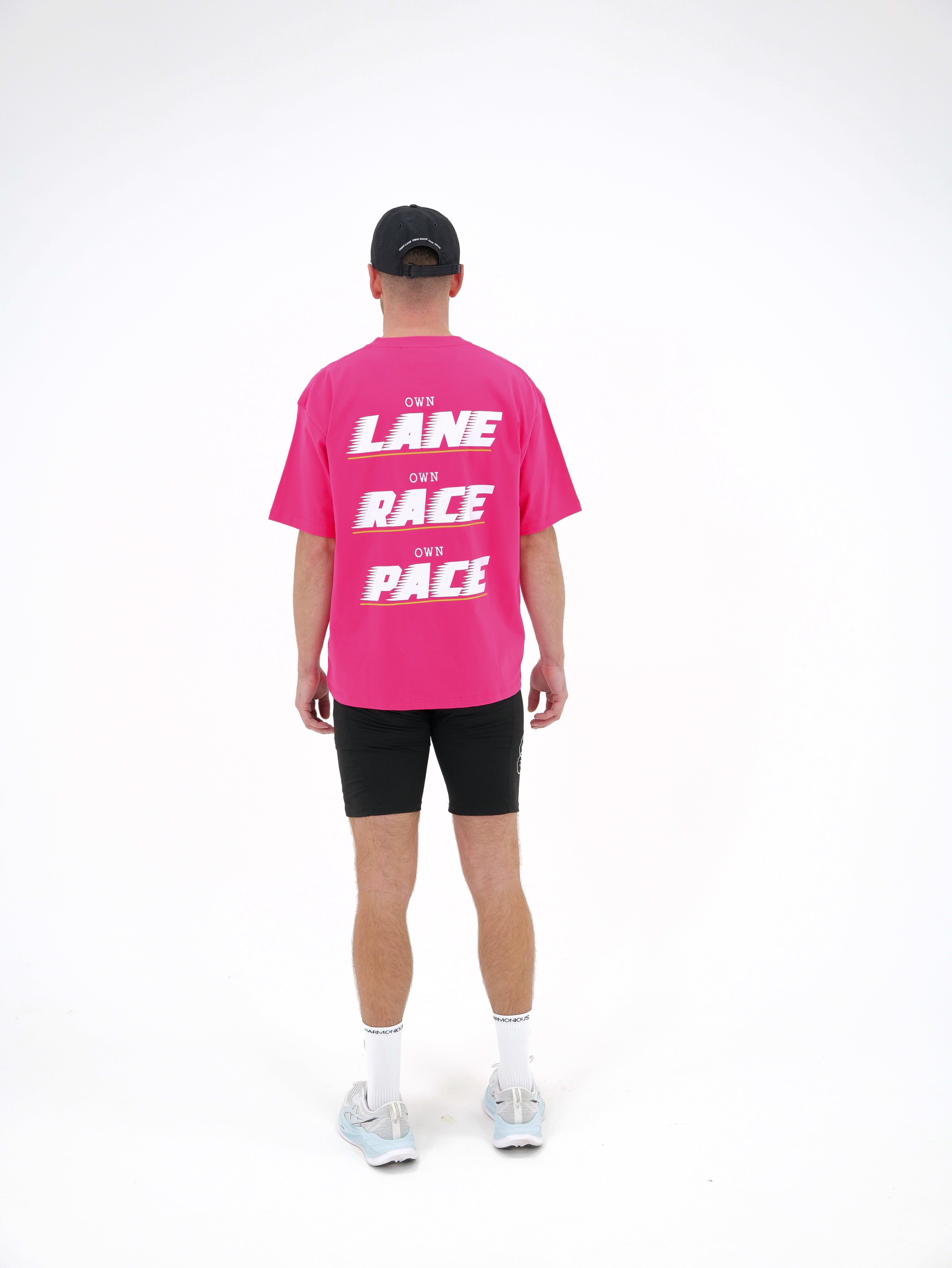 Own Lane T-shirt Hot Pink