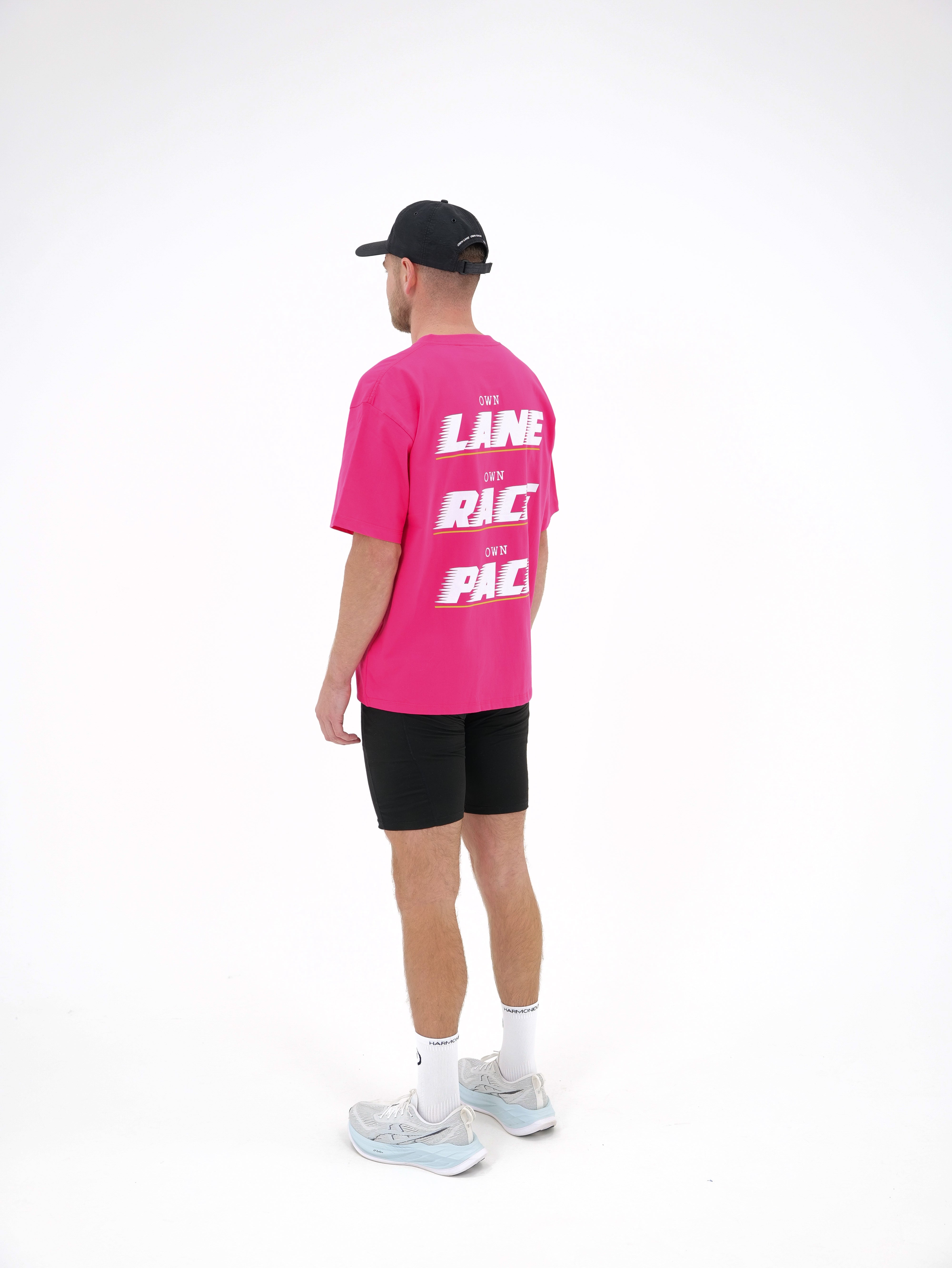 Own Lane T-shirt Hot Pink